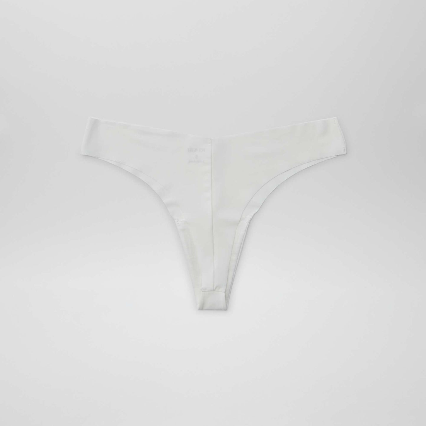 Lot de 2 tangas invisibles en microfibre BLANC