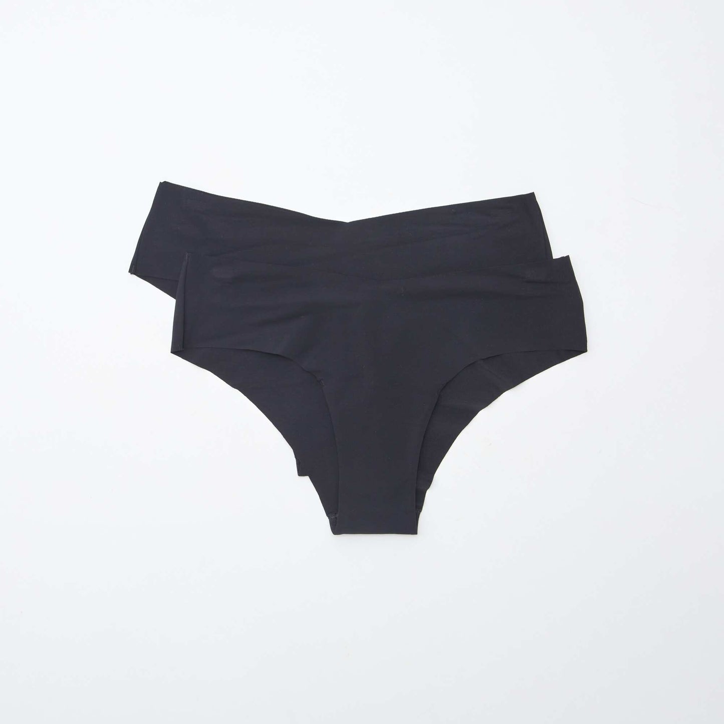 Lot de 2 shortys invisibles en microfibre NOIR