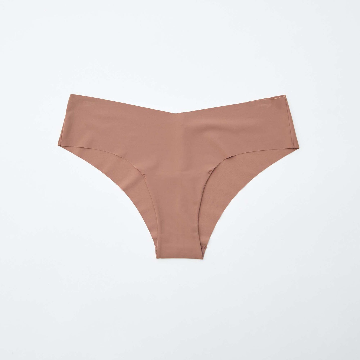 Lot de 2 shortys invisibles en microfibre MARRON