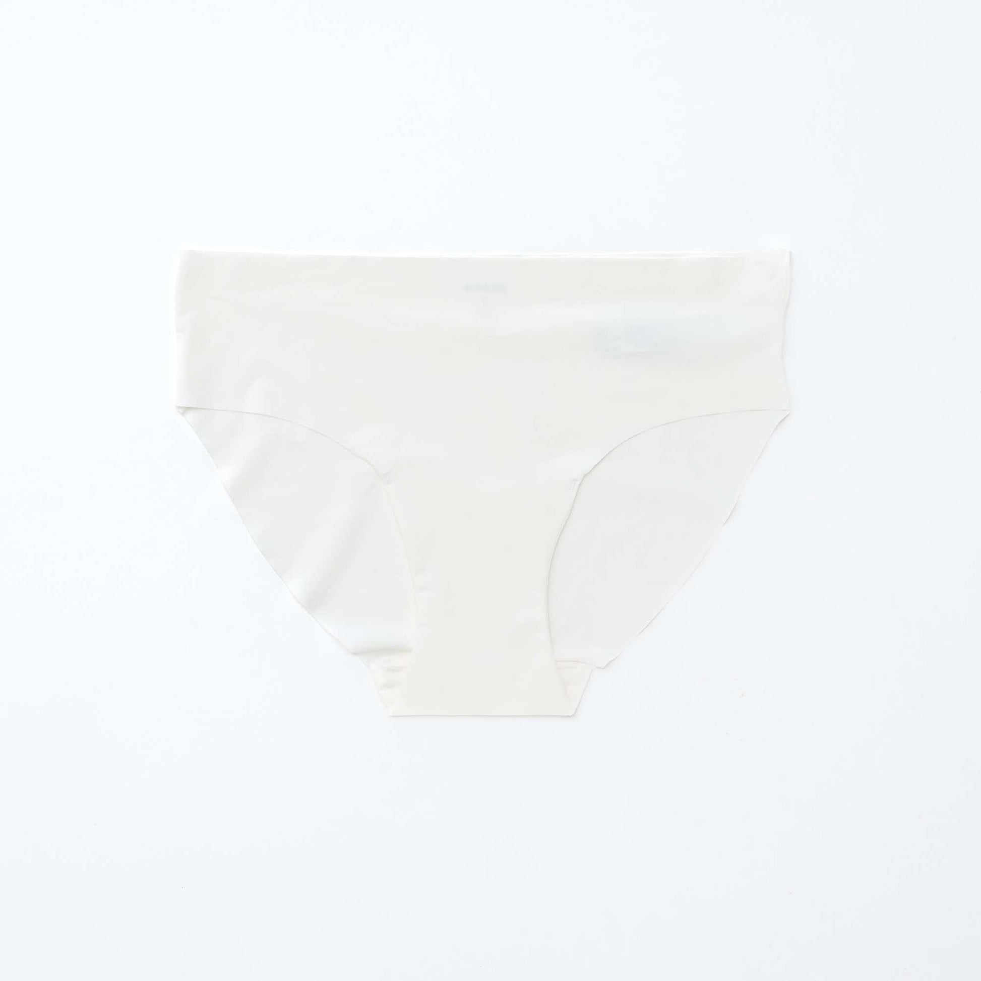Lot de 2 culottes invisibles en microfibre BLANC