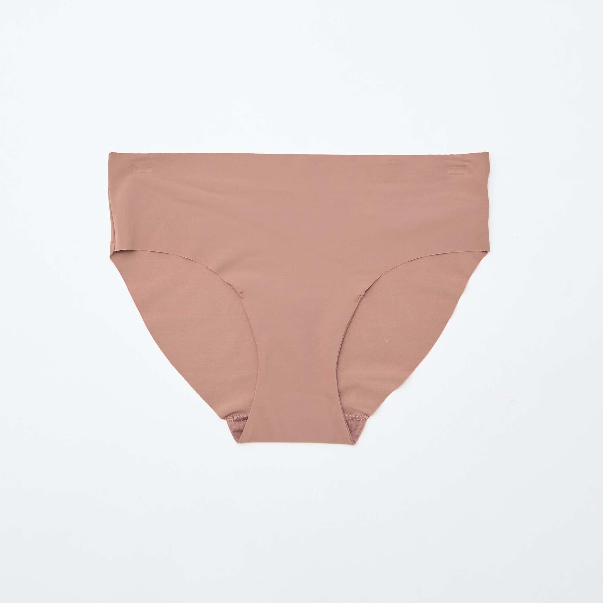 Lot de 2 culottes invisibles en microfibre MARRON