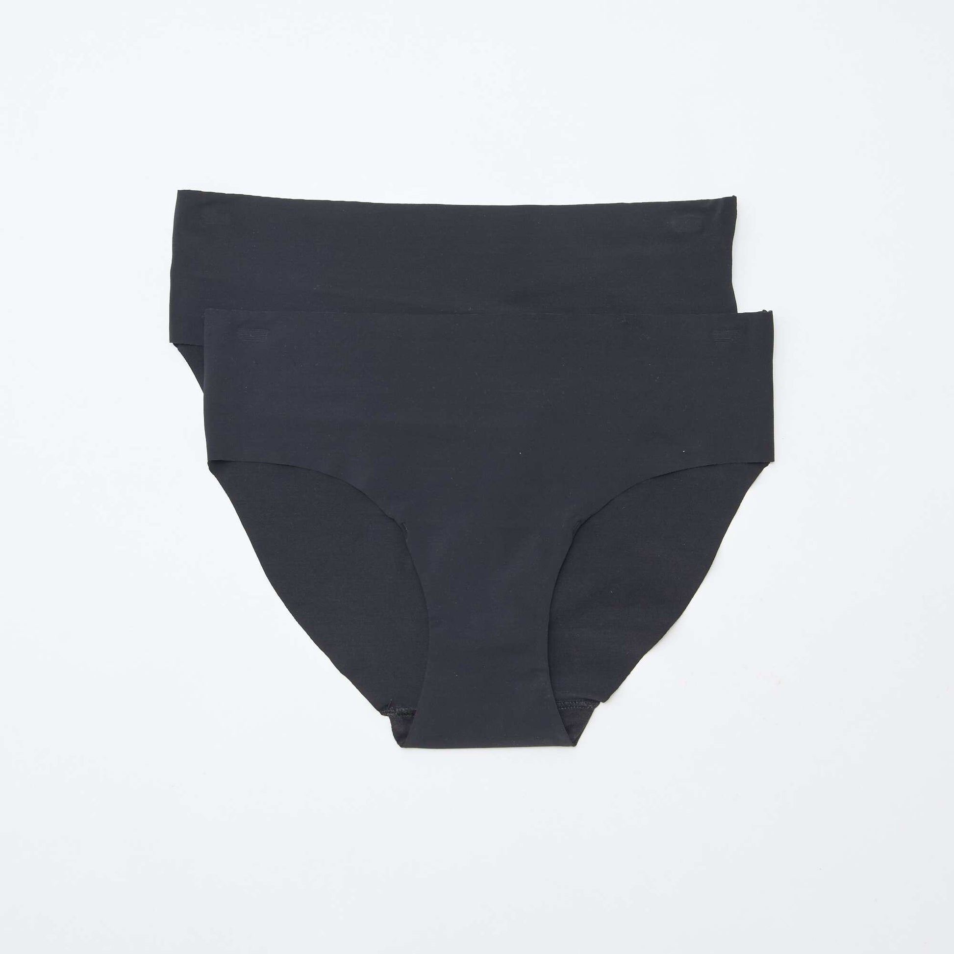 Lot de 2 culottes invisibles en microfibre NOIR
