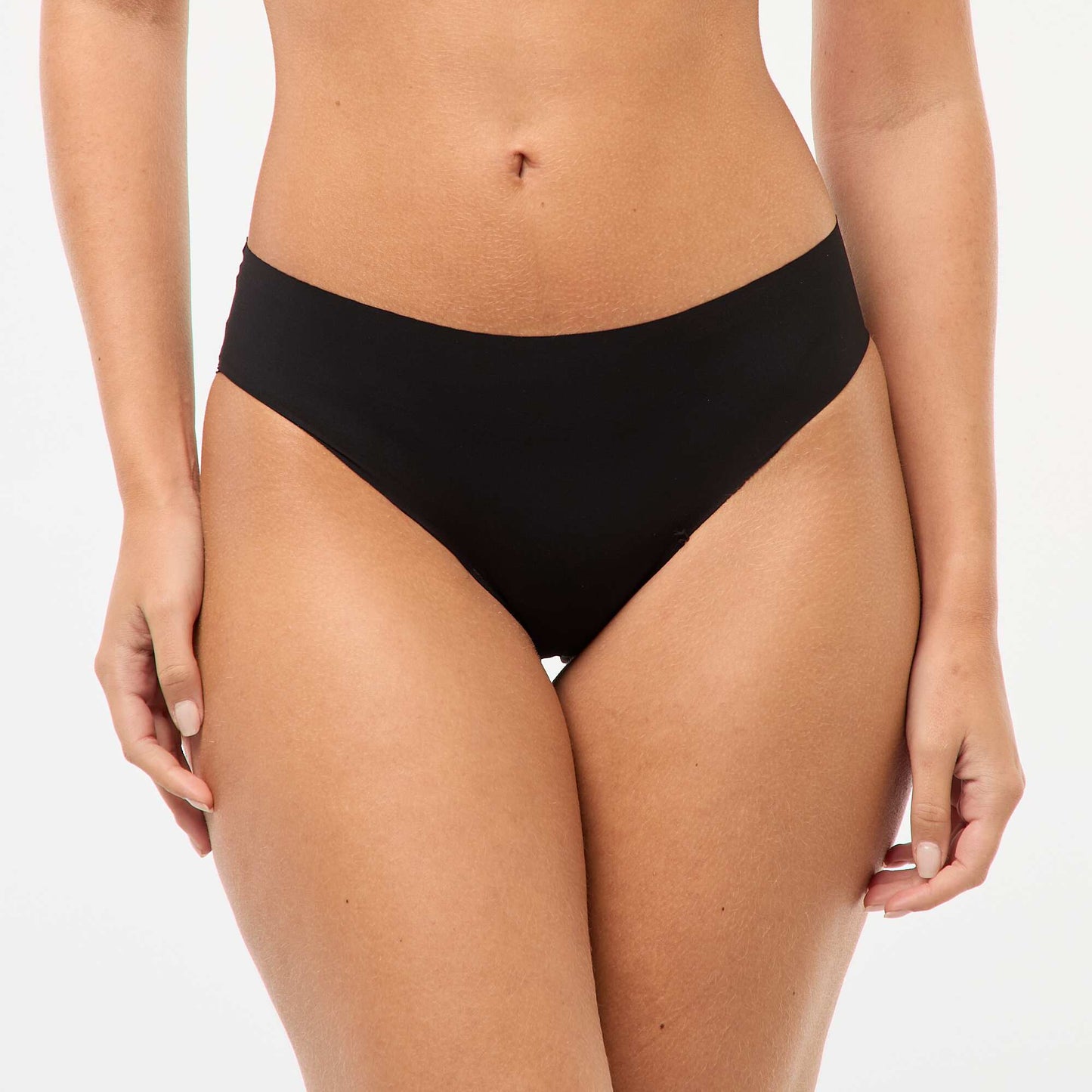 Lot de 2 culottes invisibles en microfibre NOIR