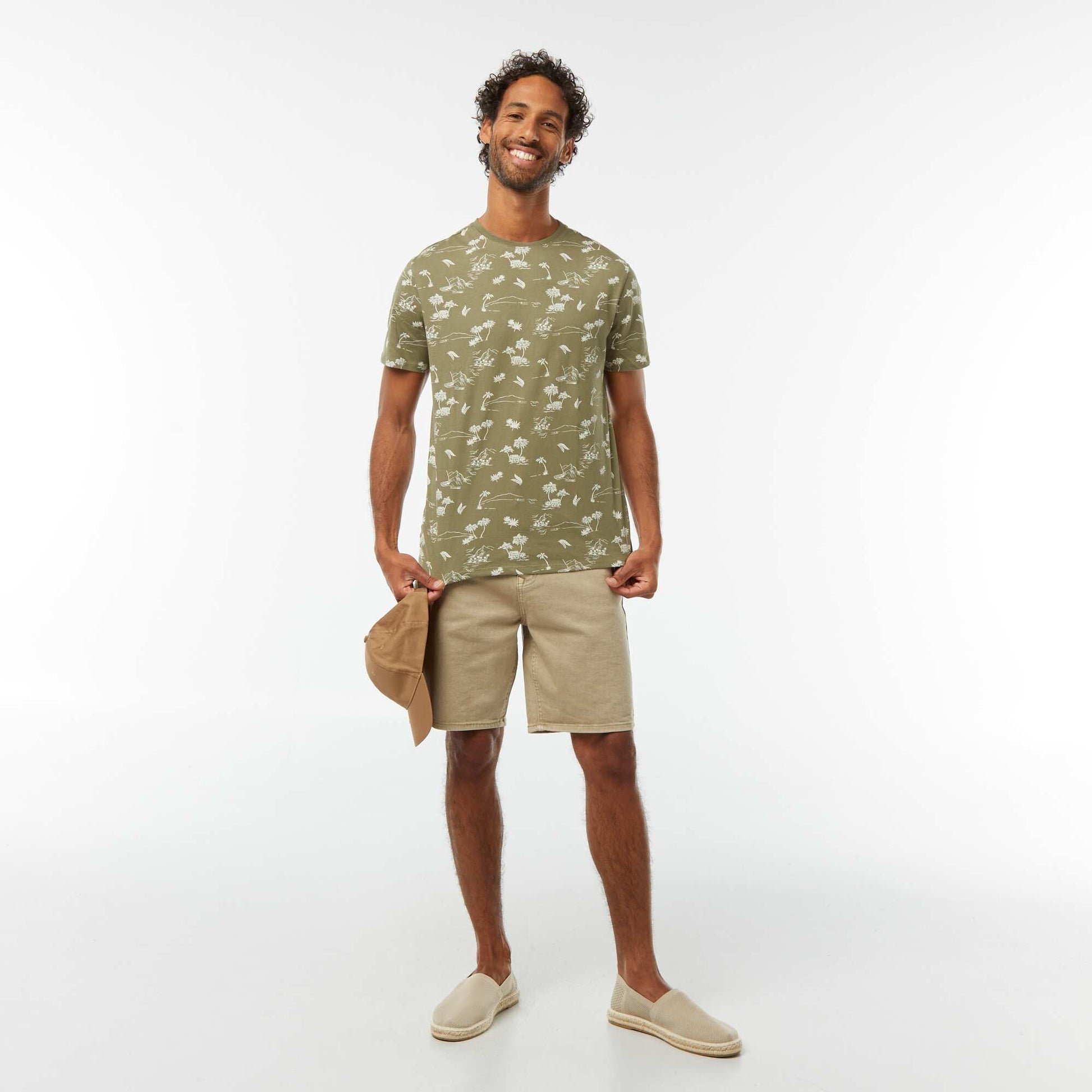 T-shirt imprimé manches courtes VERT