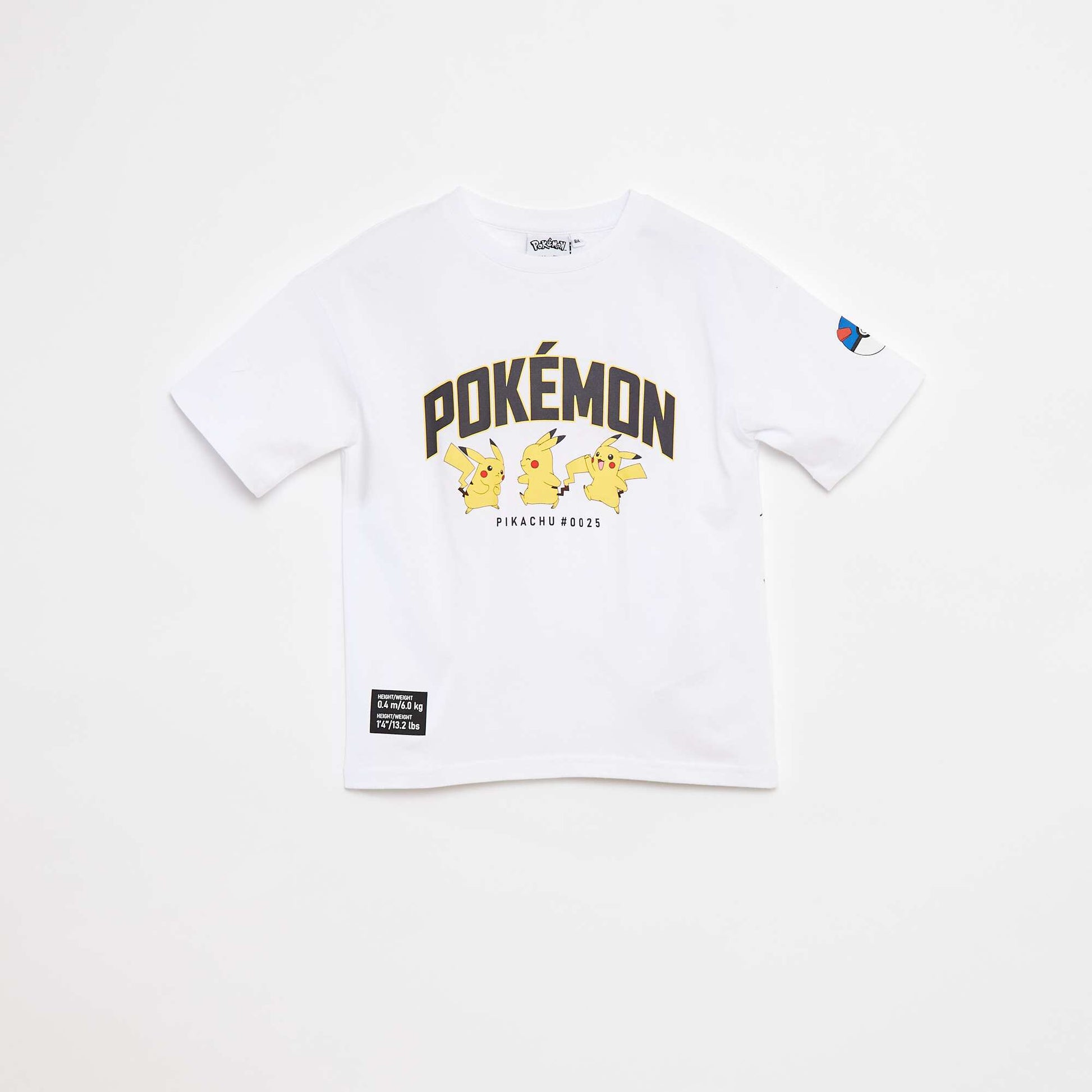 T-shirt à manches courtes 'Pokémon' BLANC