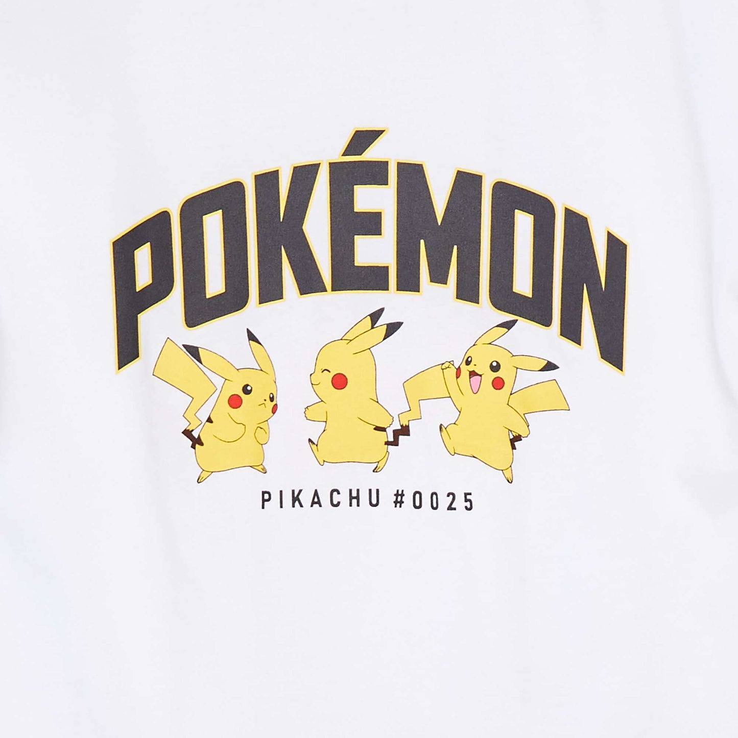 T-shirt à manches courtes 'Pokémon' BLANC