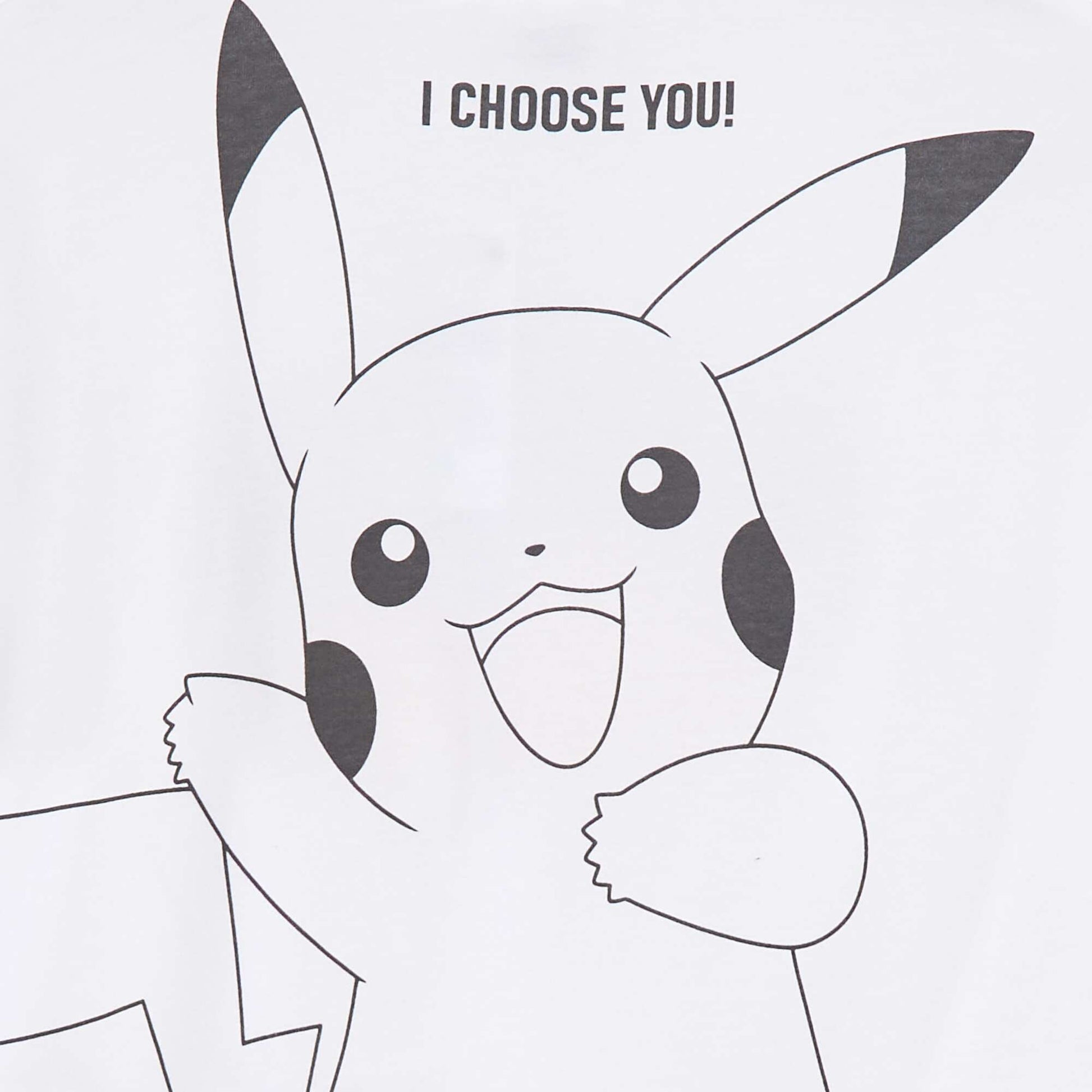 T-shirt à manches courtes 'Pokémon' BLANC