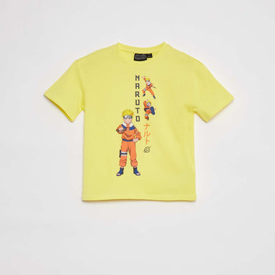 T-shirt à manches courtes 'Naruto' JAUNE