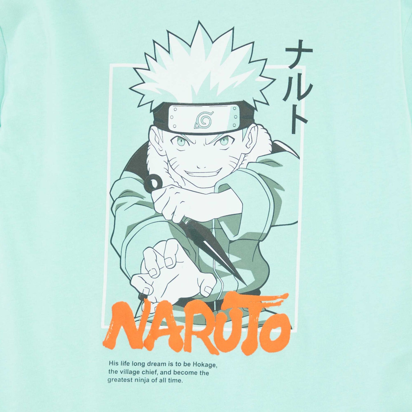 T-shirt à manches courtes 'Naruto' VERT