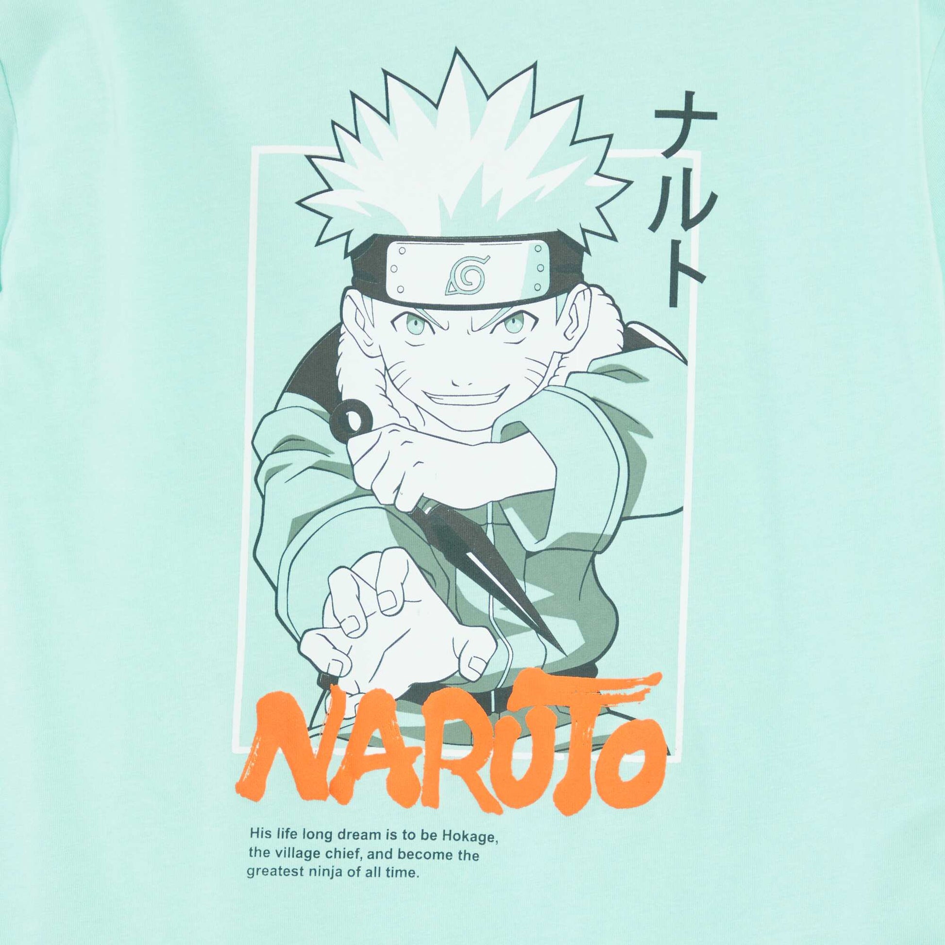 T-shirt à manches courtes 'Naruto' VERT