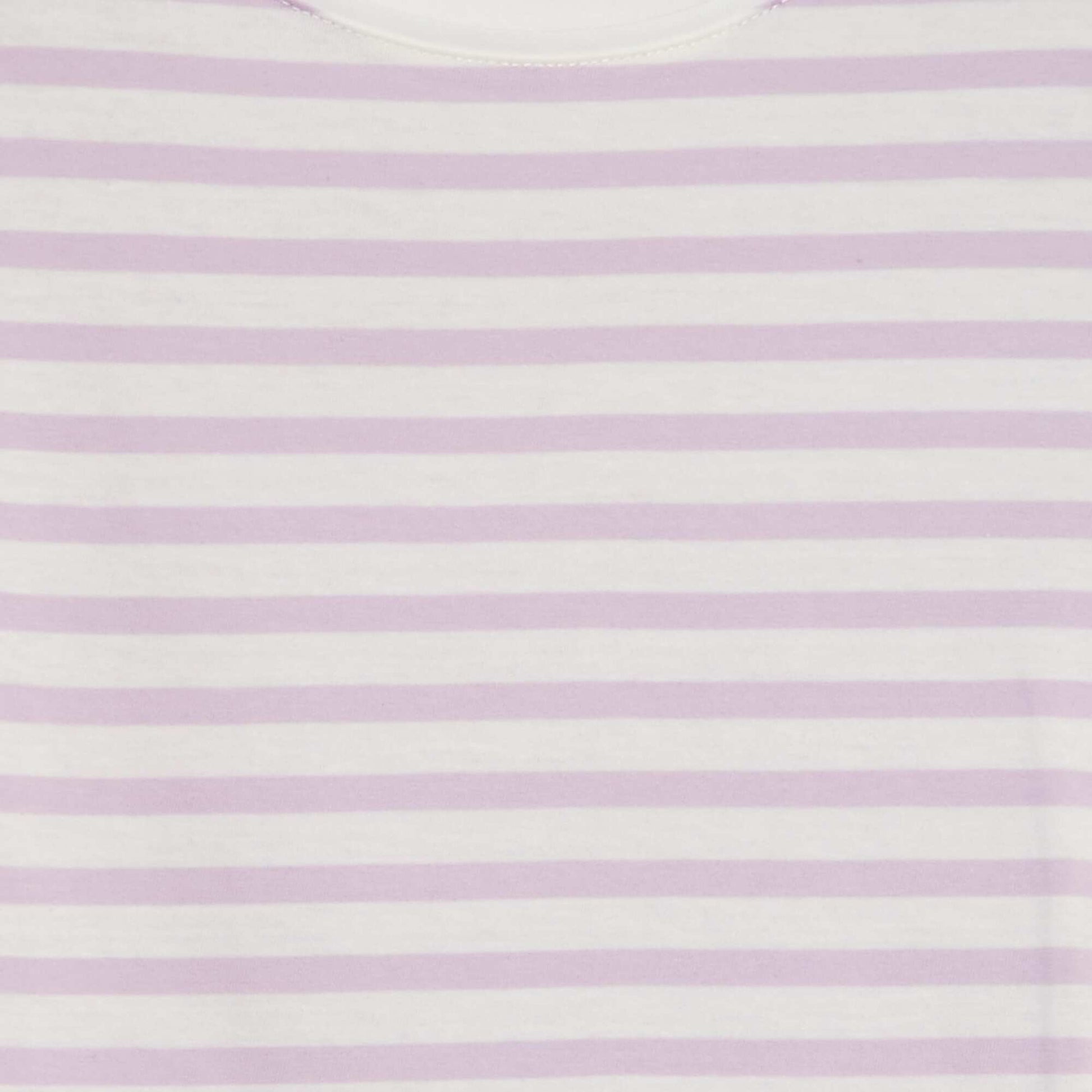 T-shirt à manches courtes rayé BLANC