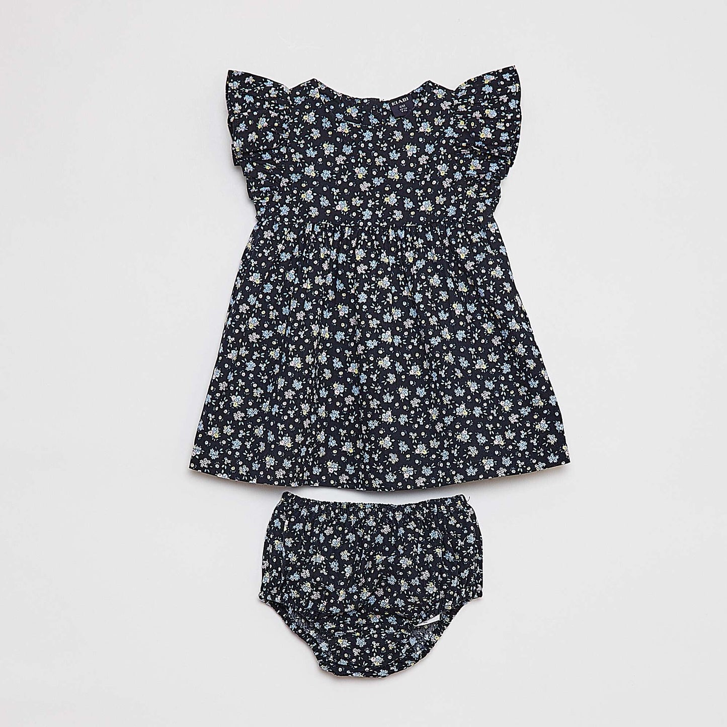 Robe en popeline + culotte - 2 pièces BLEU