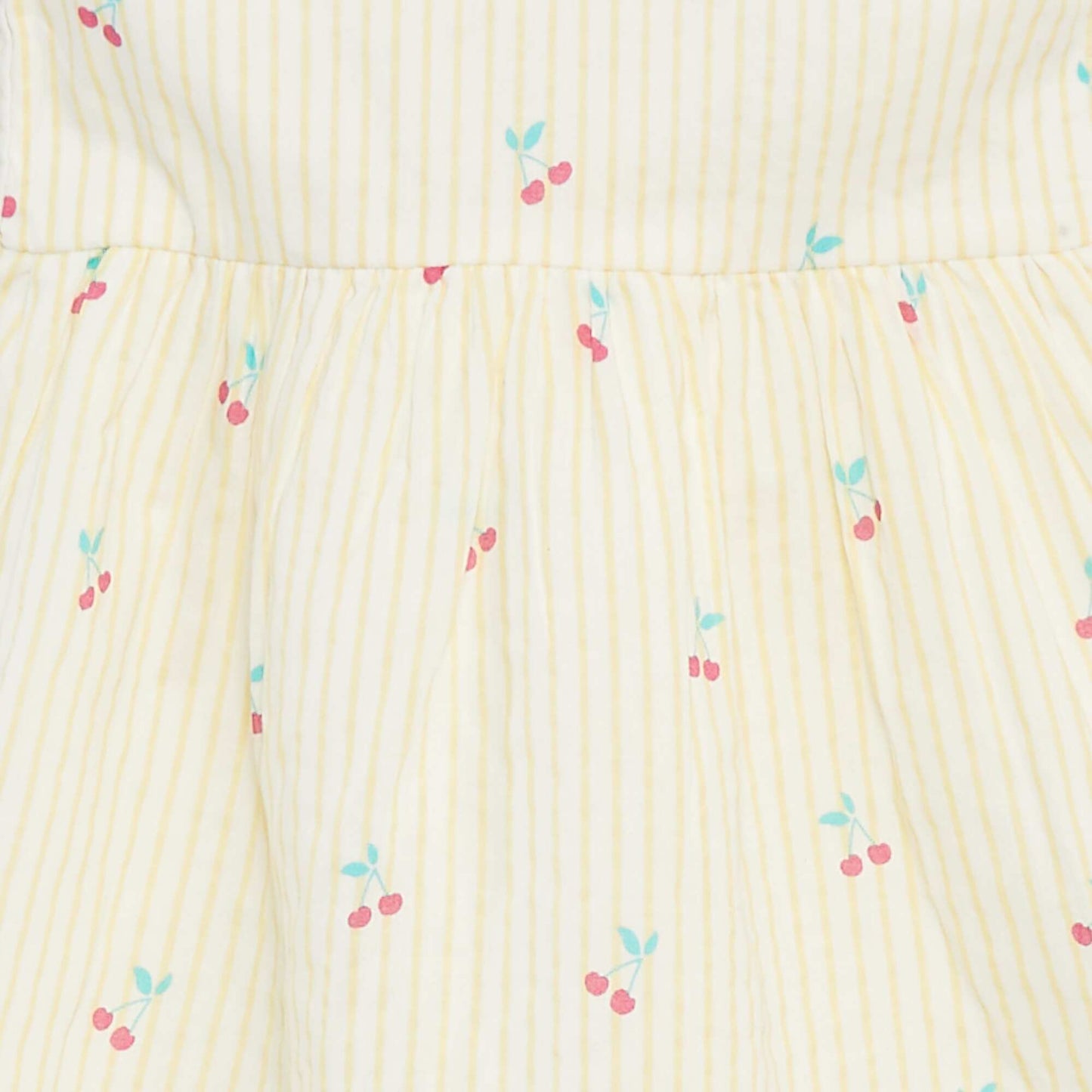 Robe sans manches en voile de coton JAUNE
