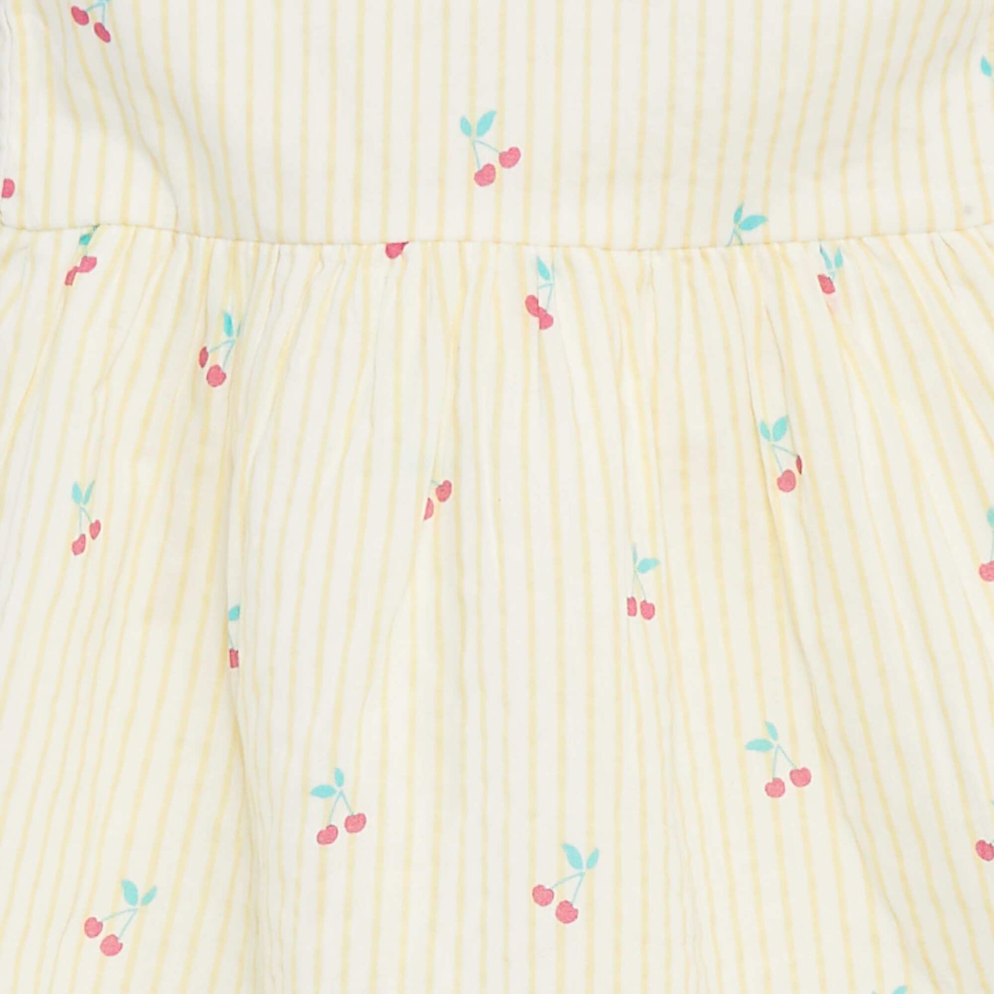 Robe sans manches en voile de coton JAUNE