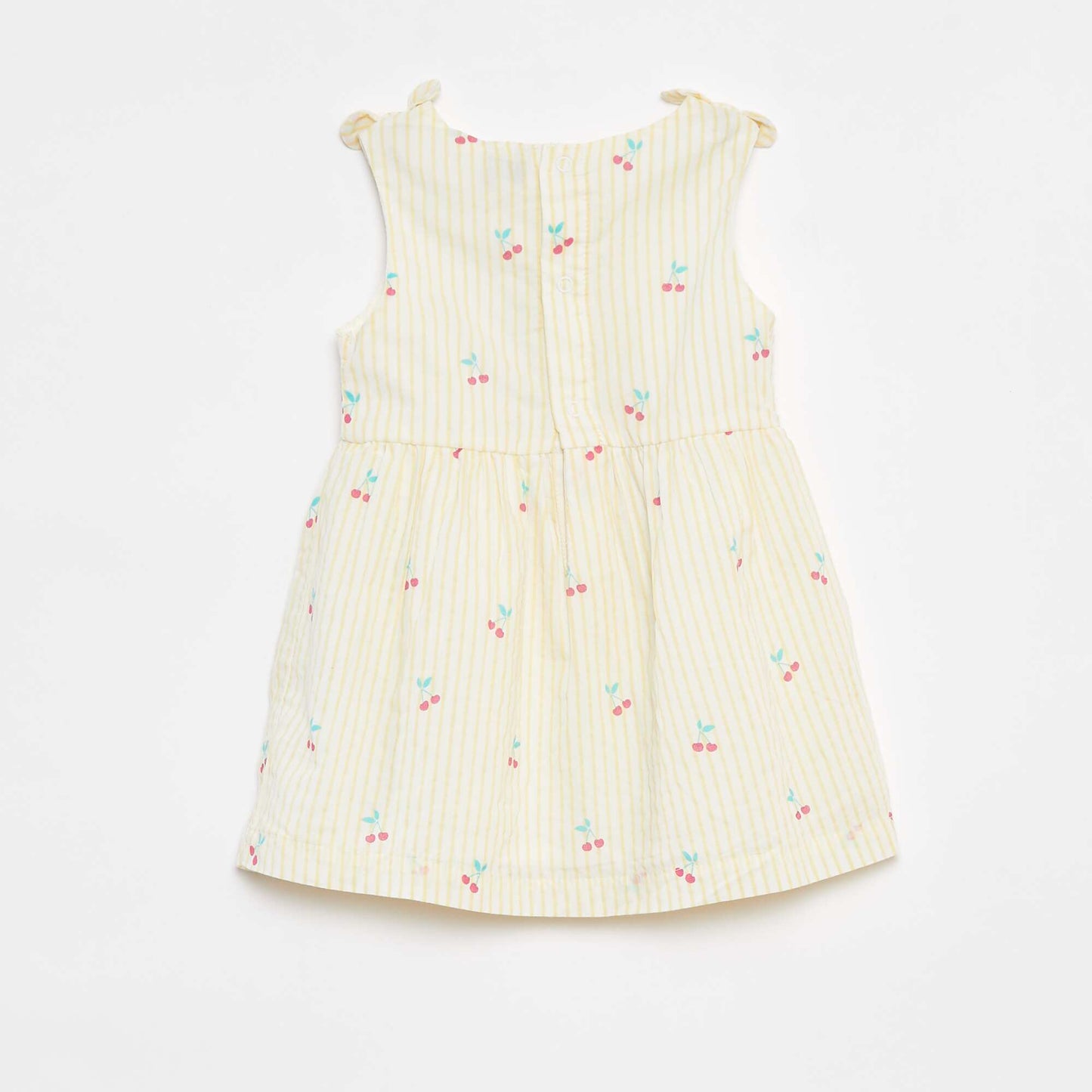 Robe sans manches en voile de coton JAUNE