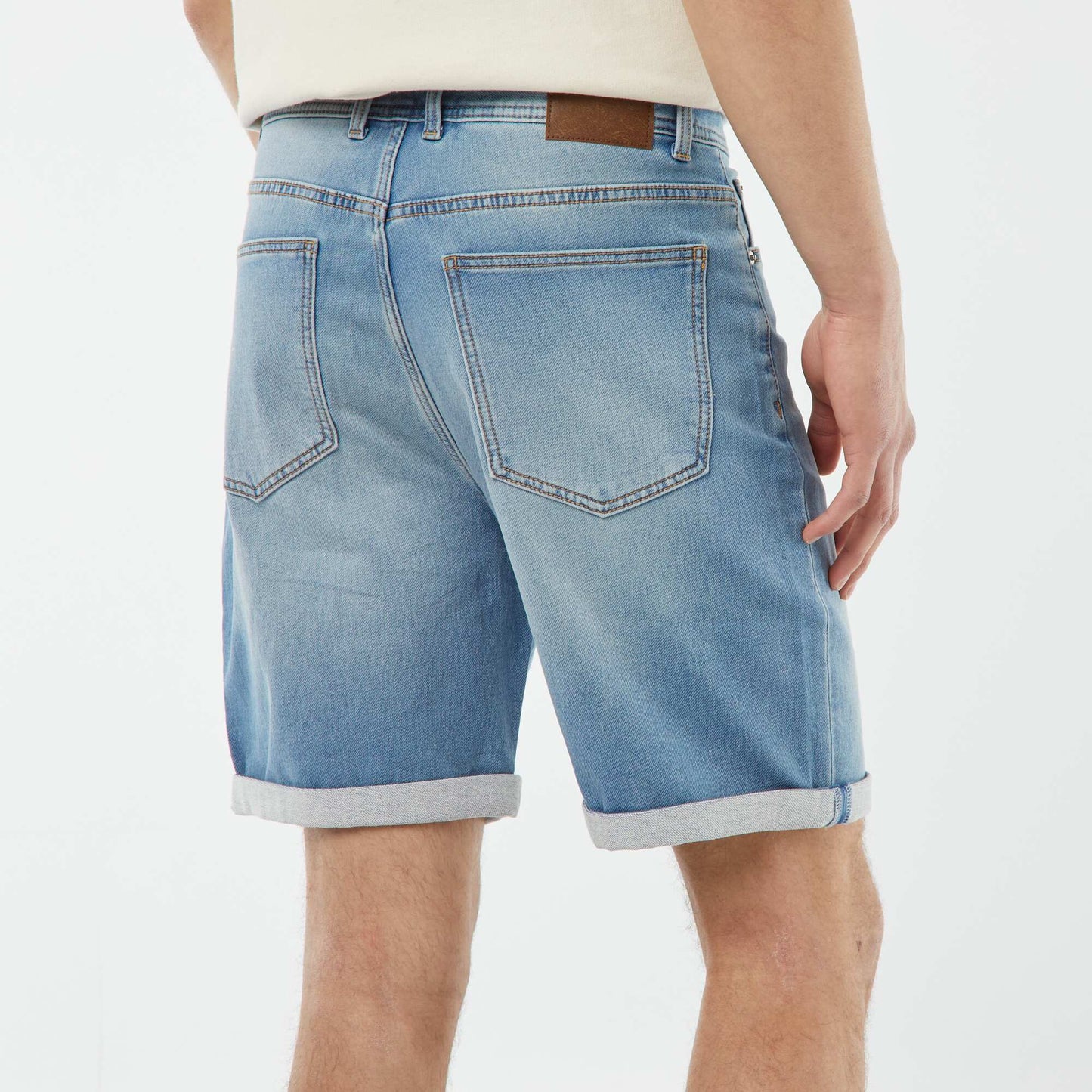 Bermuda en jean slim BLEU