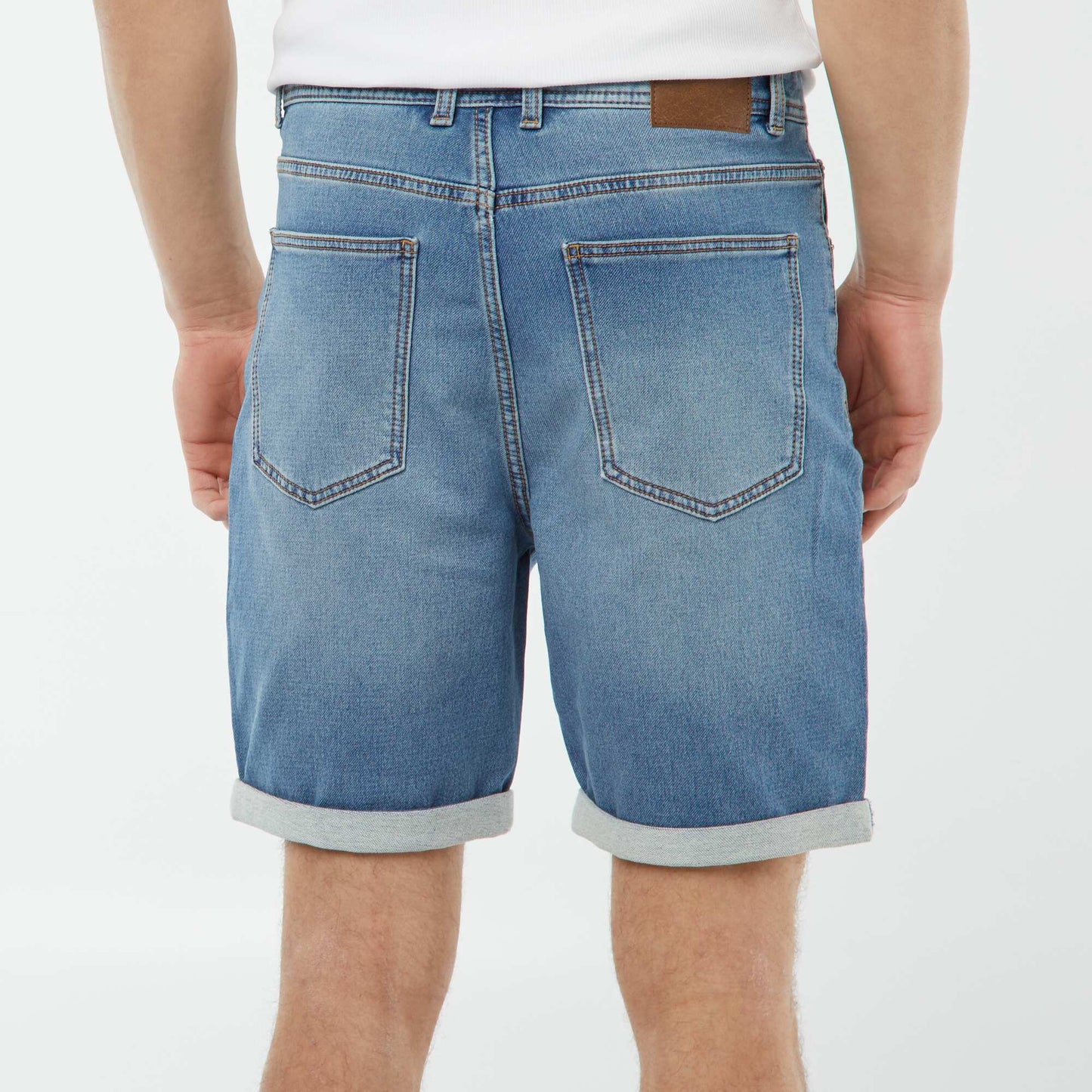 Bermuda en jean slim BLEU