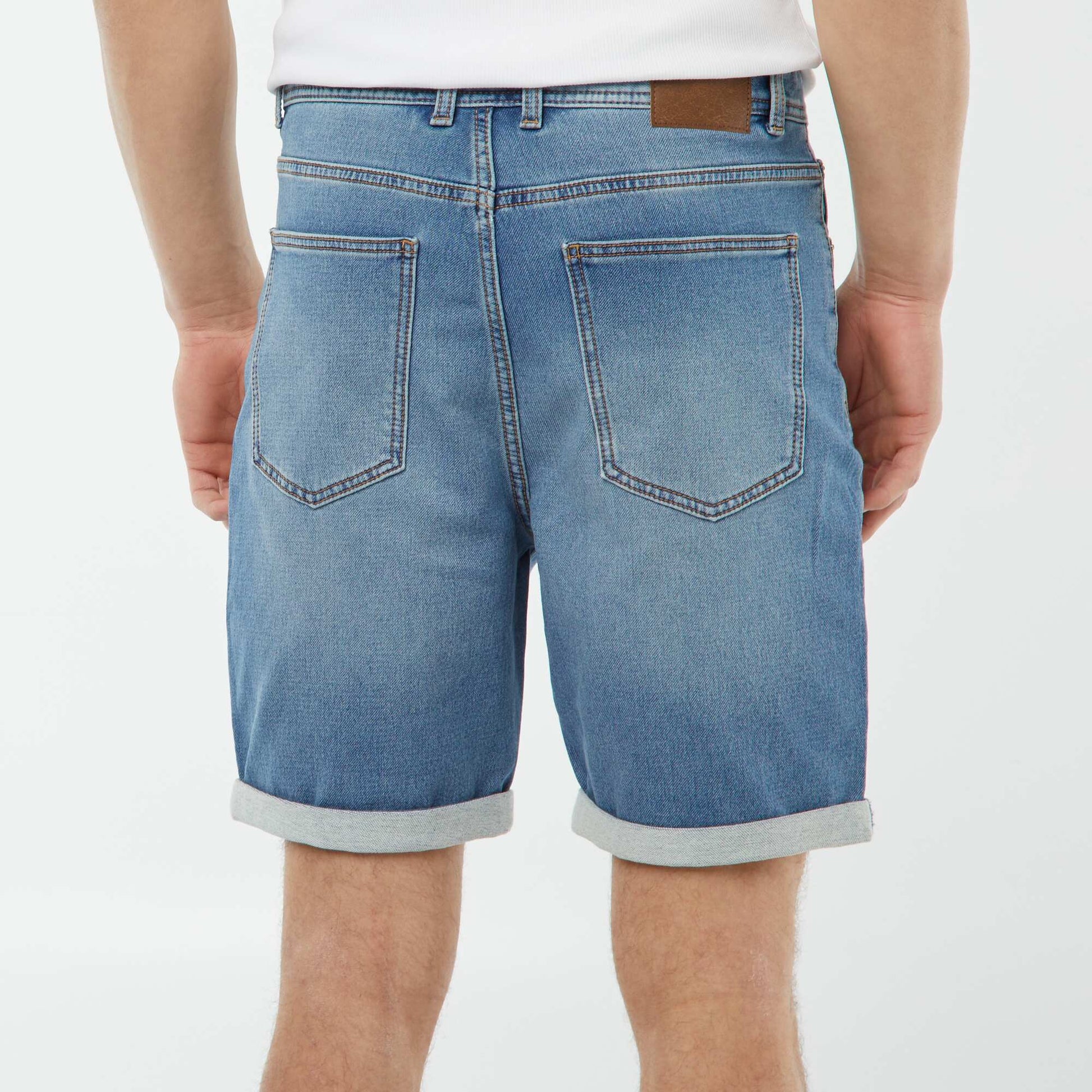 Bermuda en jean slim BLEU