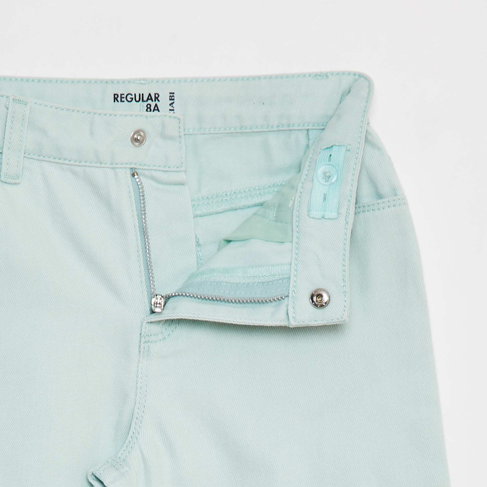 Pantalon denim cropped VERT