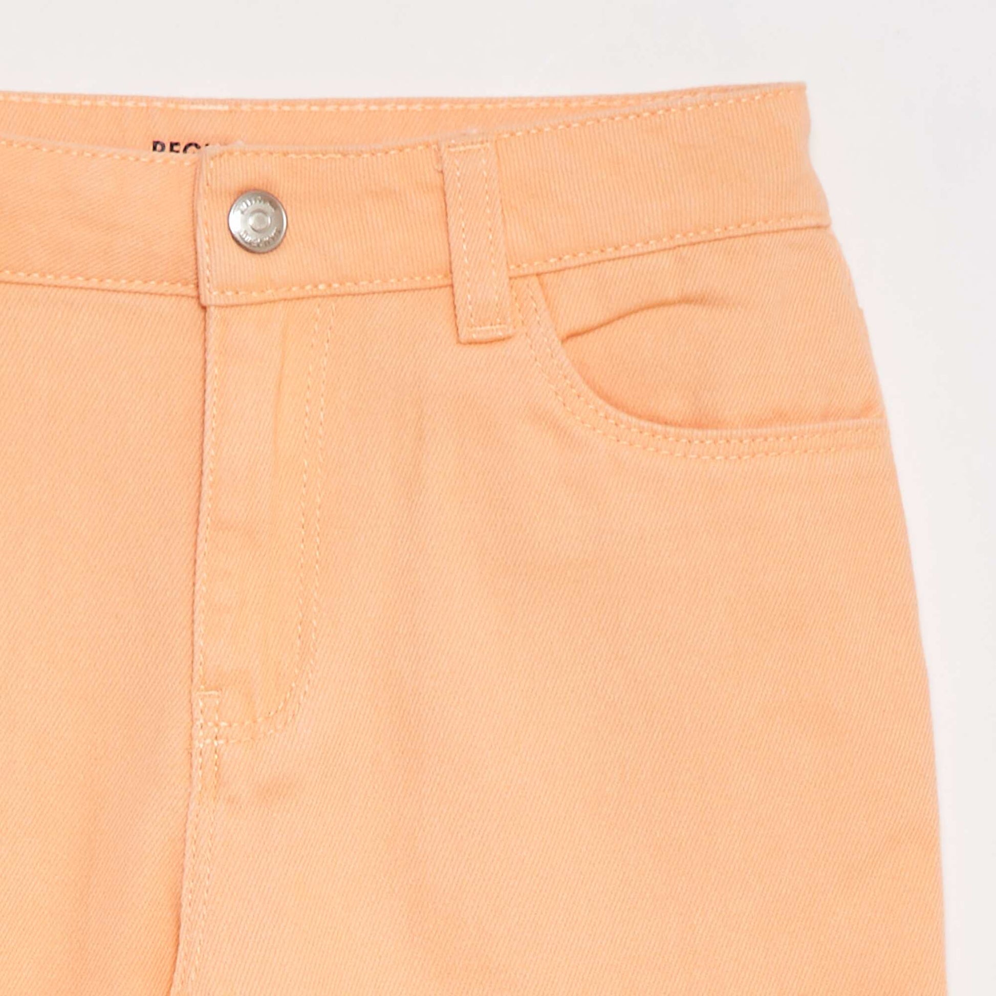 Pantalon denim cropped ORANGE