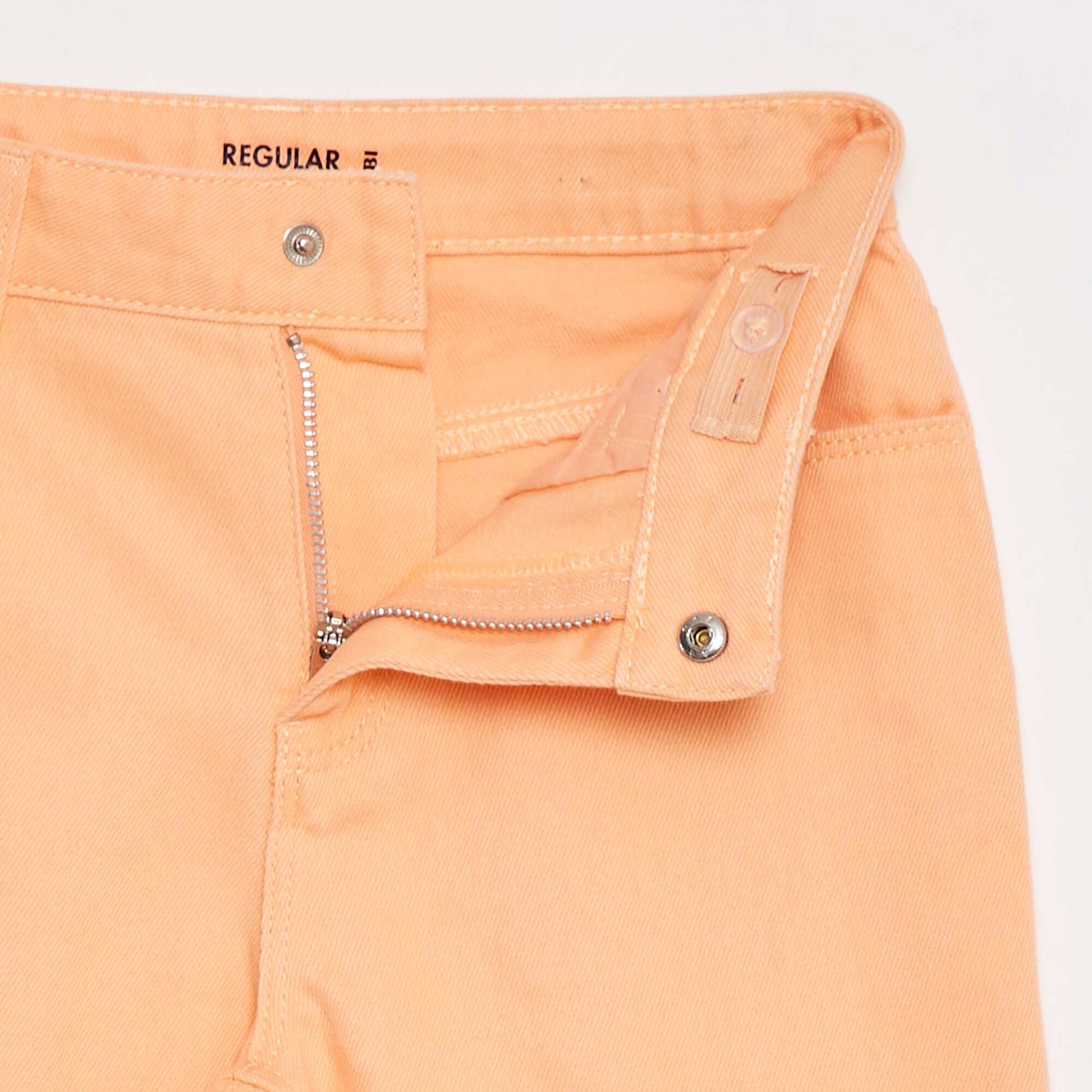 Pantalon denim cropped ORANGE