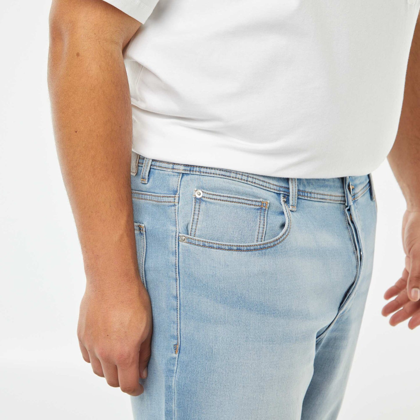Bermuda stretch en denim TRIPLE STONE