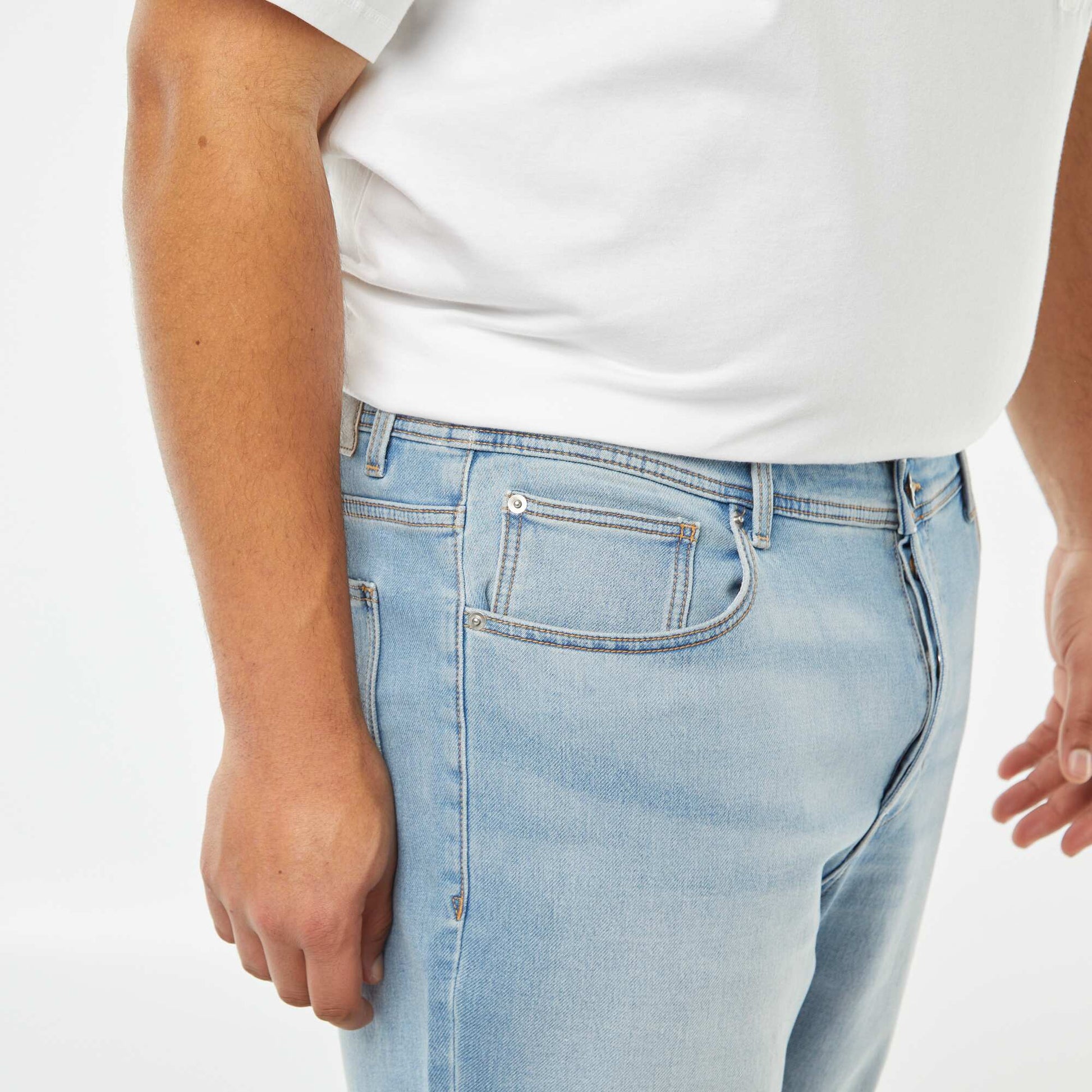 Bermuda stretch en denim TRIPLE STONE