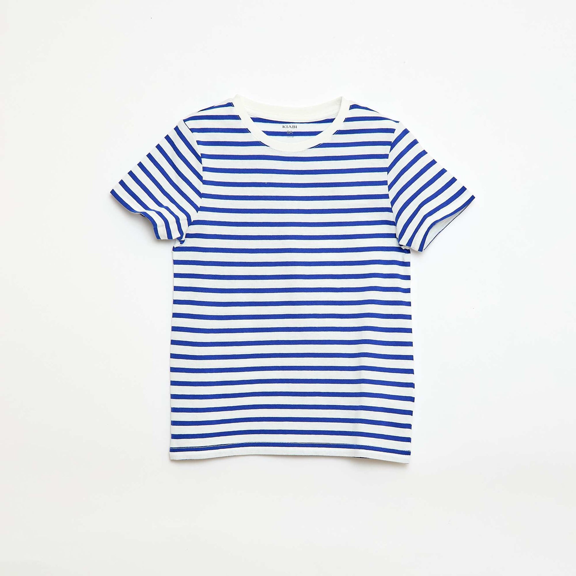 T-shirt manches courtes à motif BLEU