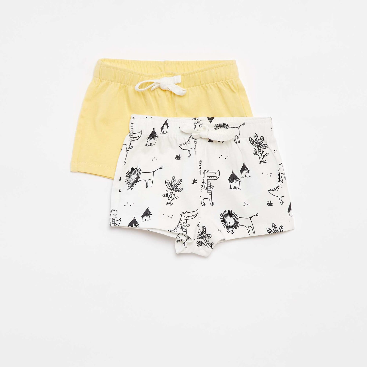 Lot de 2 Shorts en jersey - 2 pièces BLANC