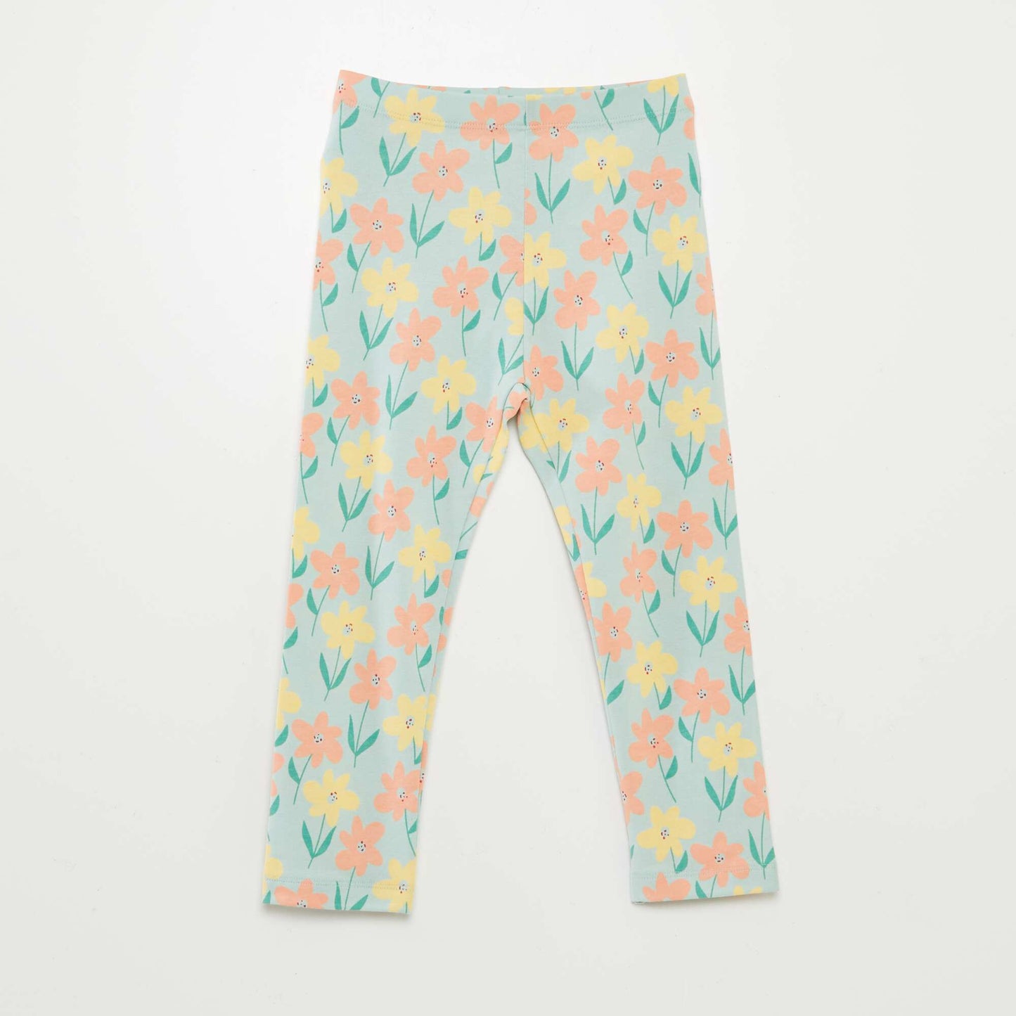 Lot de leggings courts à motif - 2 pièces VERT/JAUNE