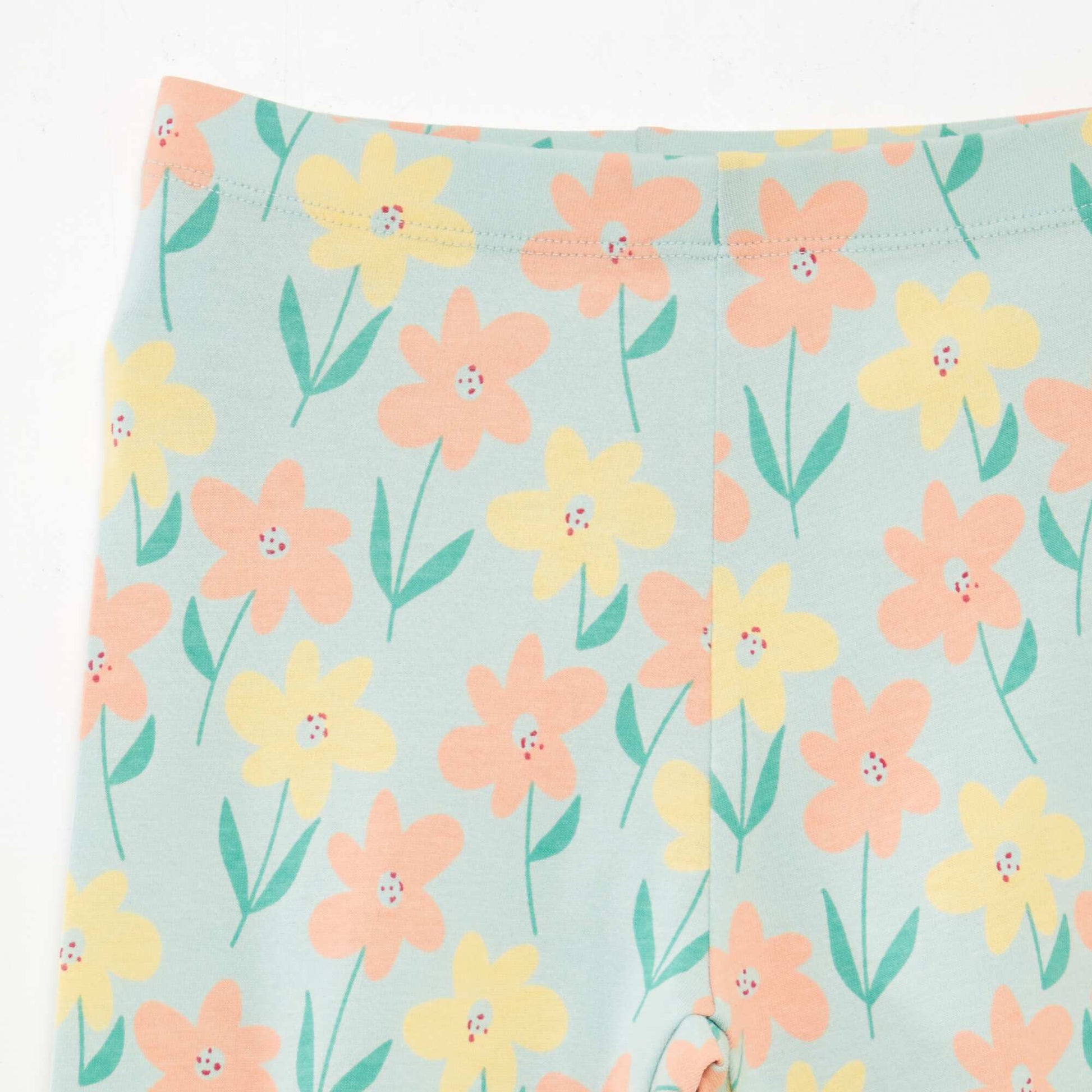 Lot de leggings courts à motif - 2 pièces VERT/JAUNE