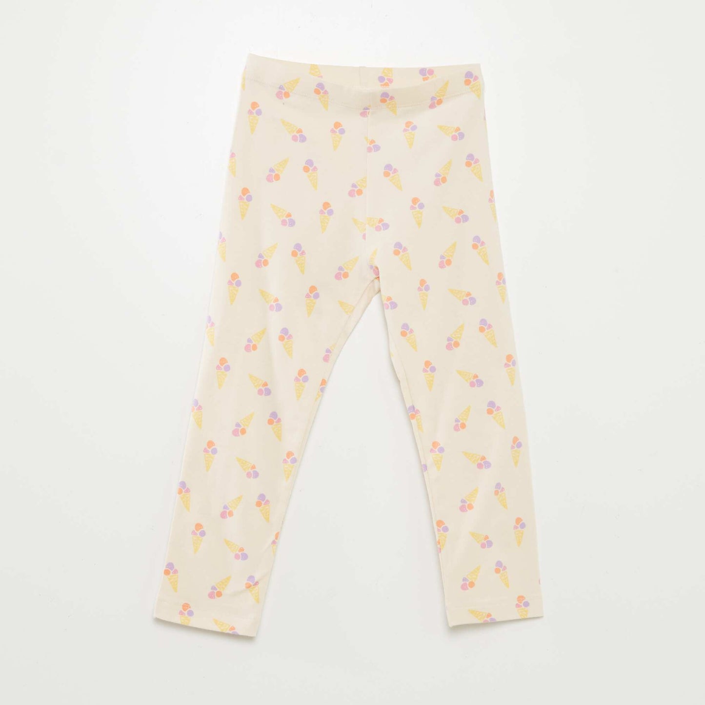 Lot de leggings courts à motif - 2 pièces BLANC/ROSE