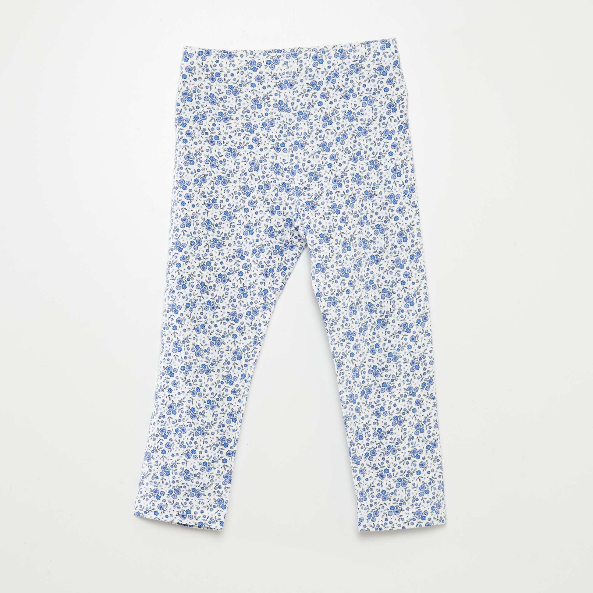 Lot de leggings courts à motif - 2 pièces BLANC/BLEU