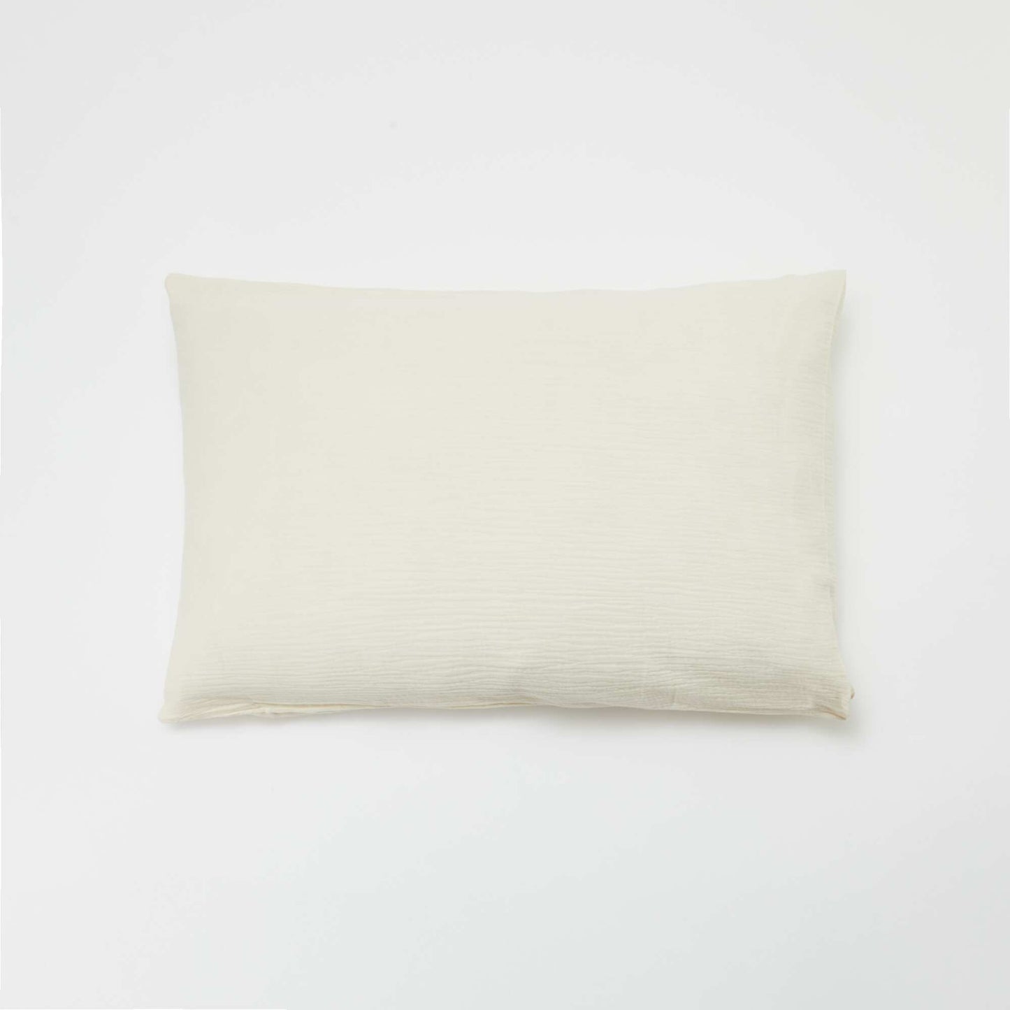 Taie d'oreiller gaze de coton 50 x 70 ou 63 x 63 cm - Kiabi Home BLANC CASSé