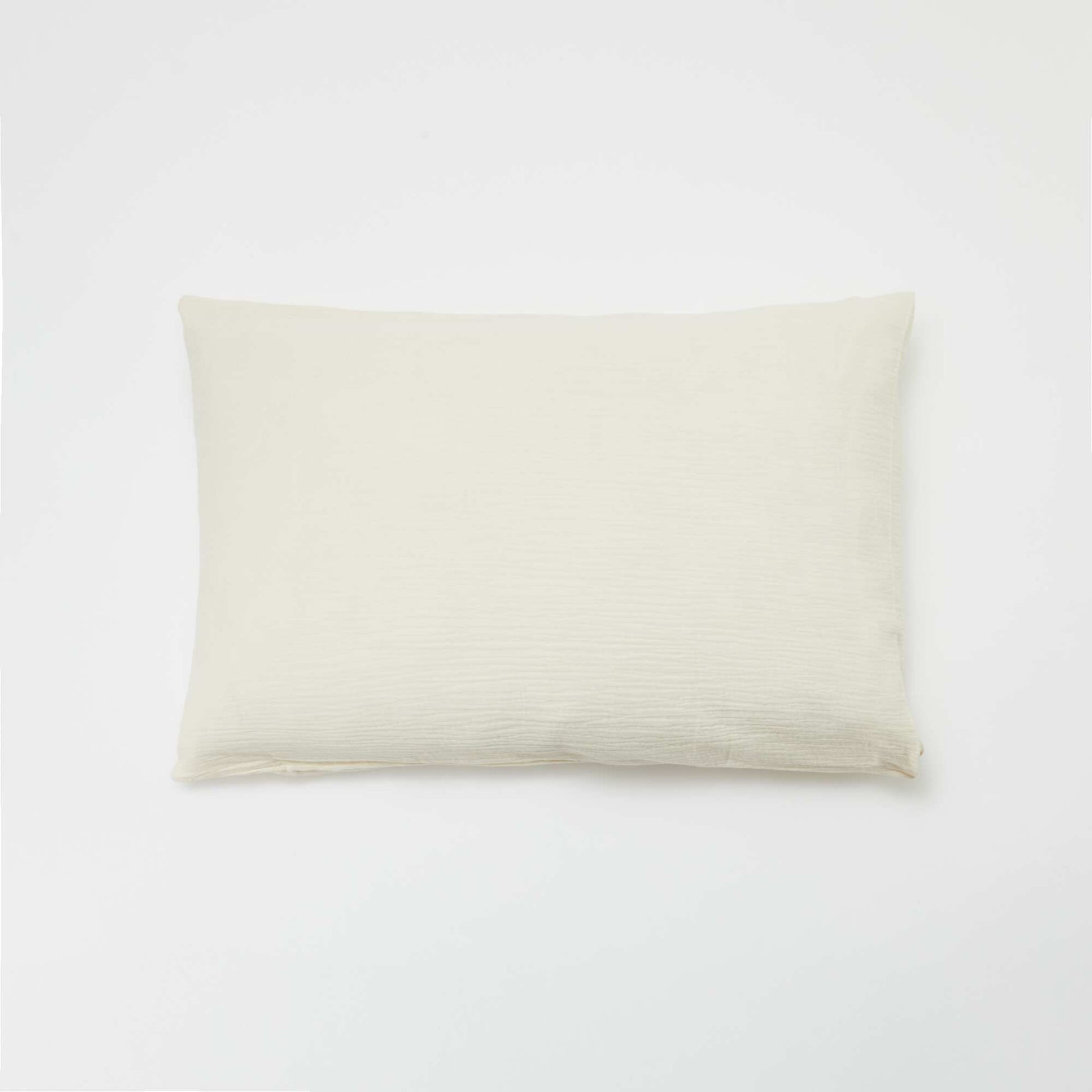 Taie d'oreiller gaze de coton 50 x 70 ou 63 x 63 cm - Kiabi Home BLANC CASSé