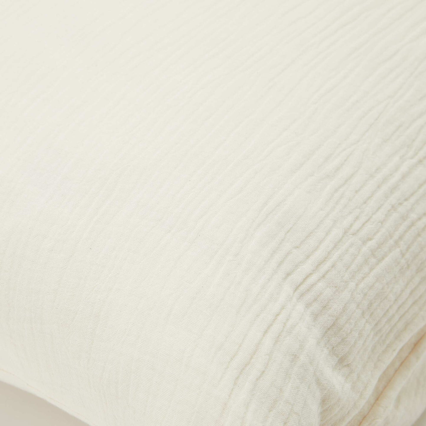 Taie d'oreiller gaze de coton 50 x 70 ou 63 x 63 cm - Kiabi Home BLANC CASSé
