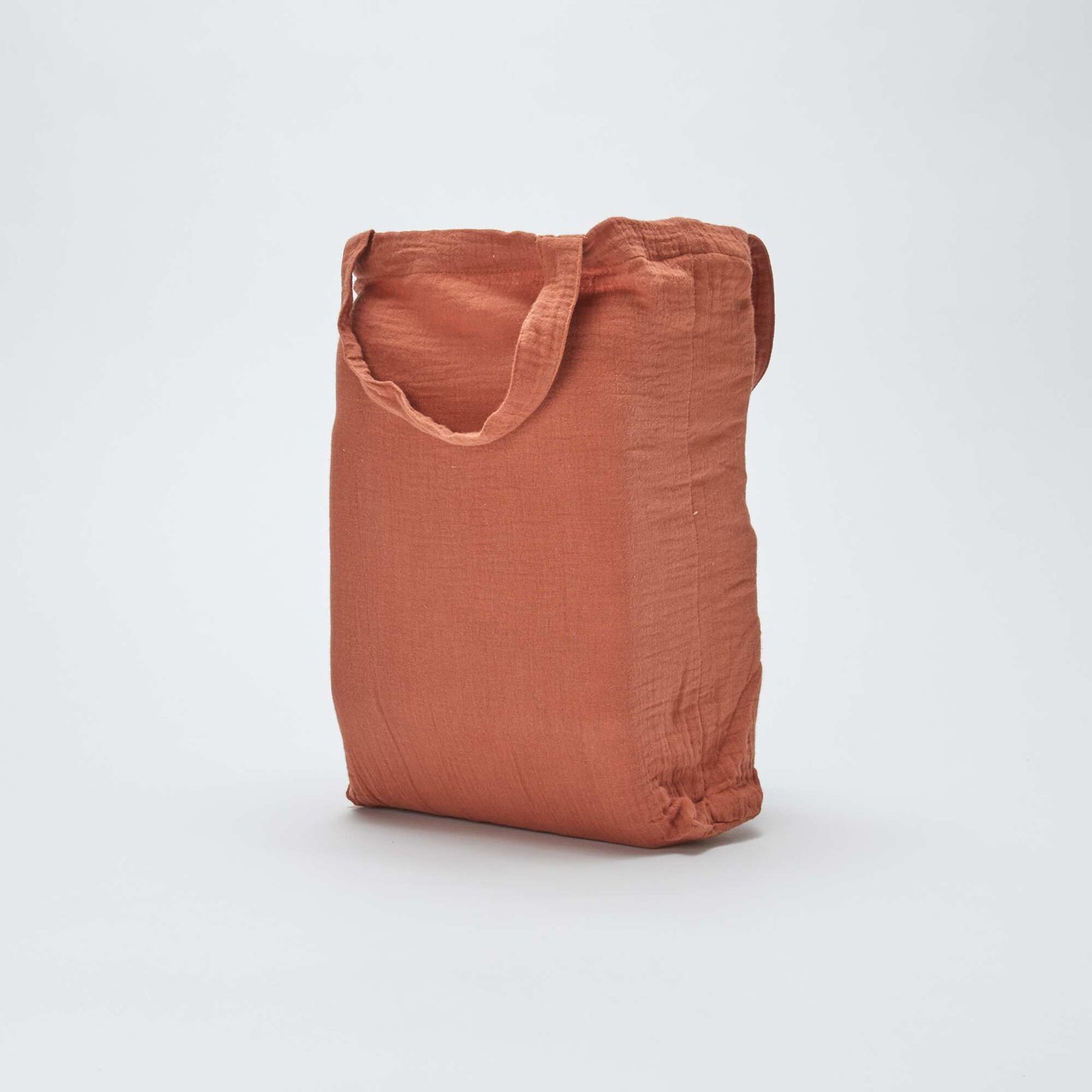 Parure de lit 2 personnes (240 x 220cm) en gaze de coton - Kiabi Home MARRON