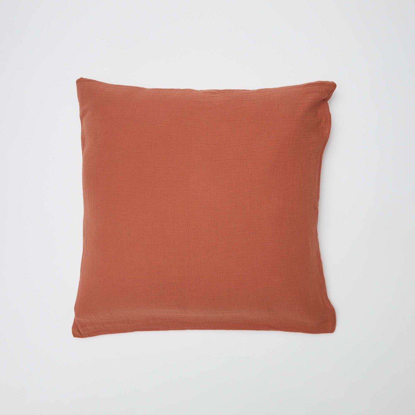 Parure de lit 2 personnes (240 x 220cm) en gaze de coton - Kiabi Home MARRON