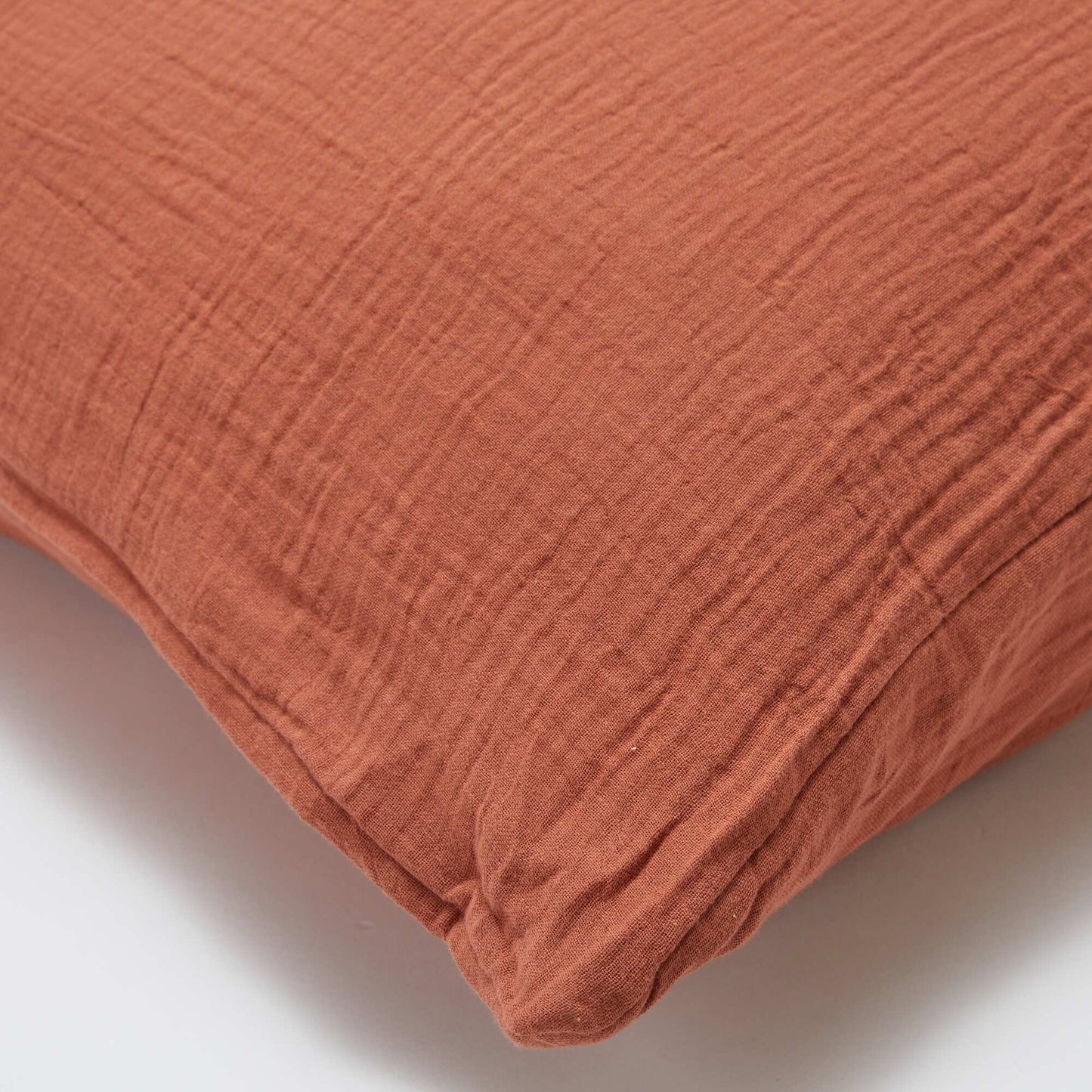 Parure de lit 2 personnes (240 x 220cm) en gaze de coton - Kiabi Home MARRON