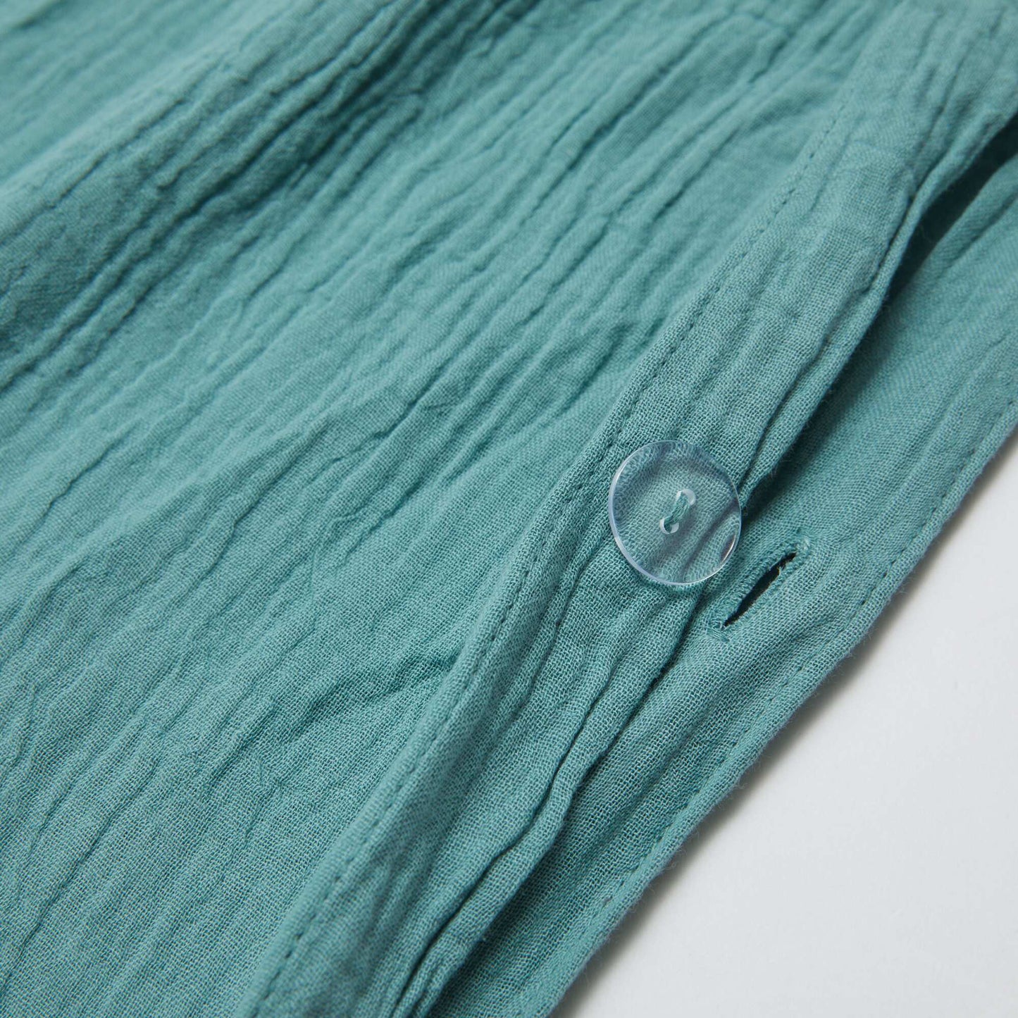 Parure de lit 2 personnes (240 x 220cm) en gaze de coton - Kiabi Home VERT