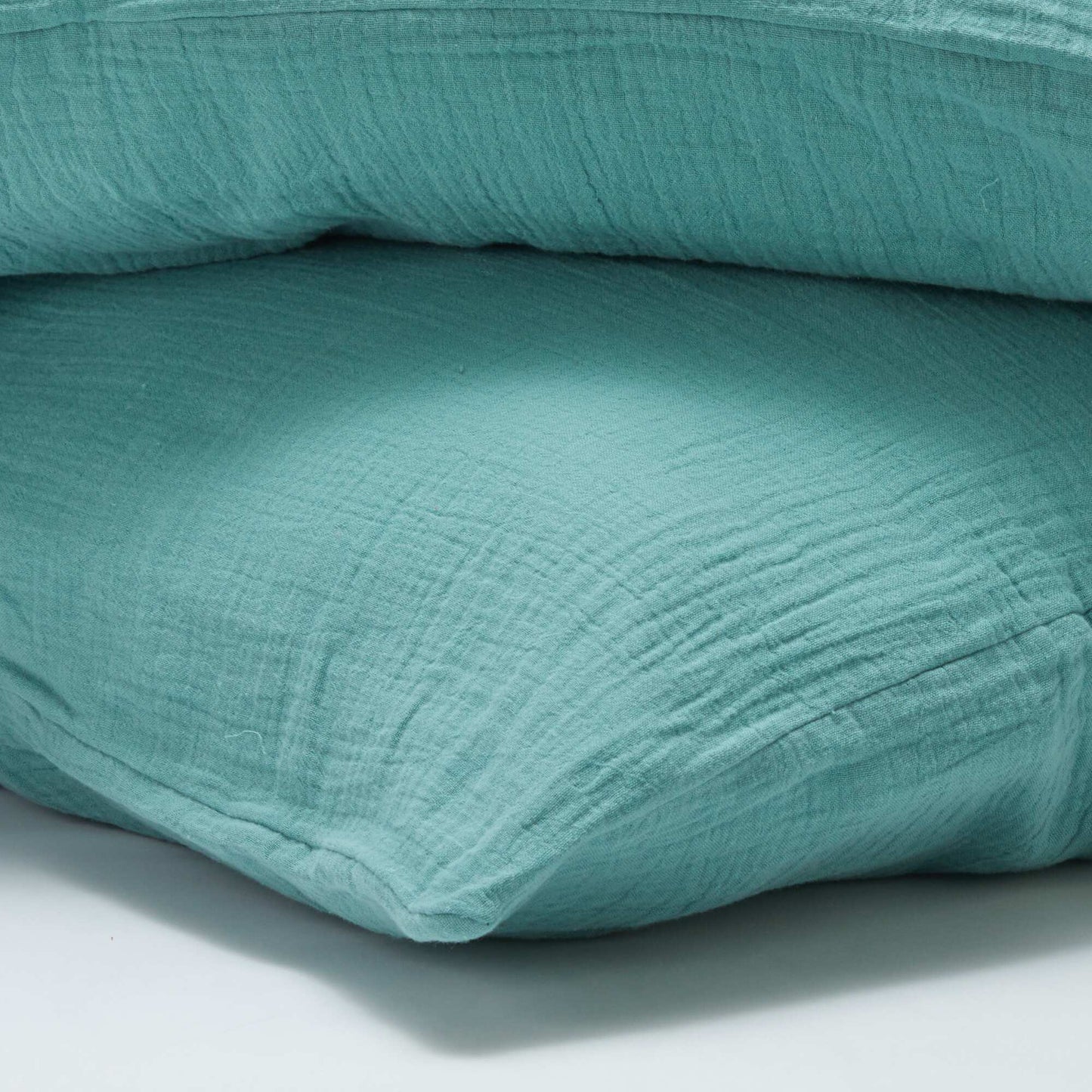 Parure de lit 2 personnes (240 x 220cm) en gaze de coton - Kiabi Home VERT