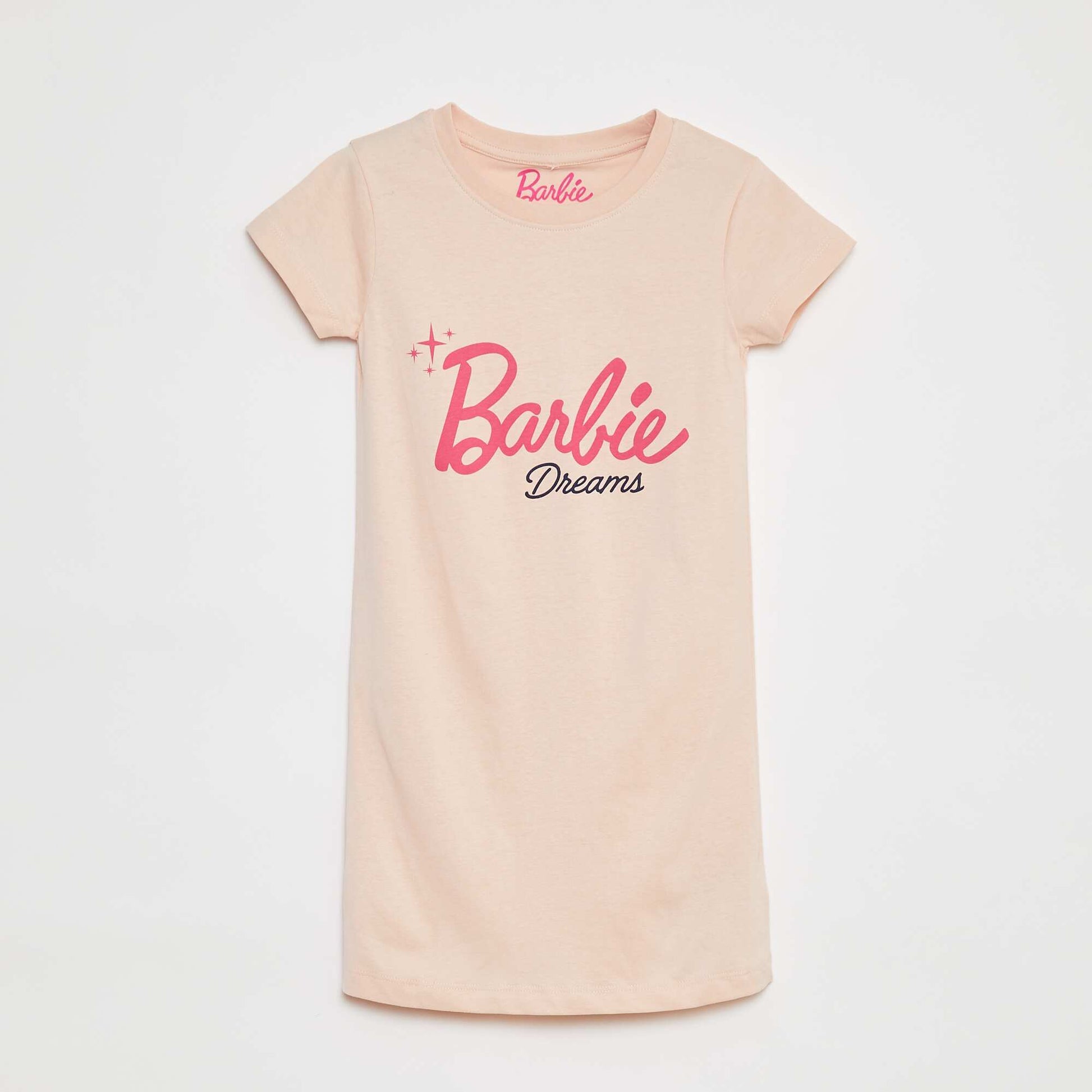 Chemise de nuit à manches courtes 'Barbie' ROSE