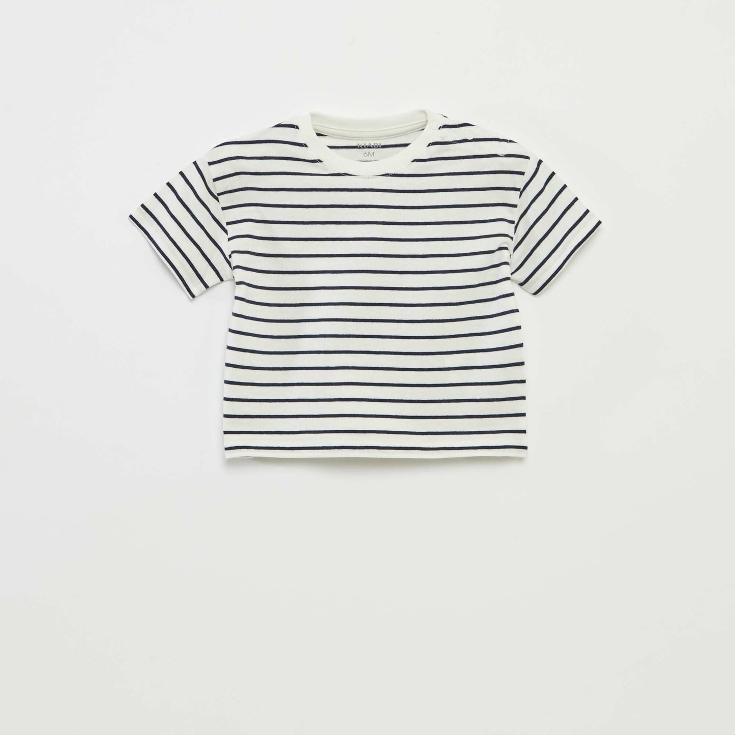 Lot de 2 t-shirts à manches courtes et col rond BLANC