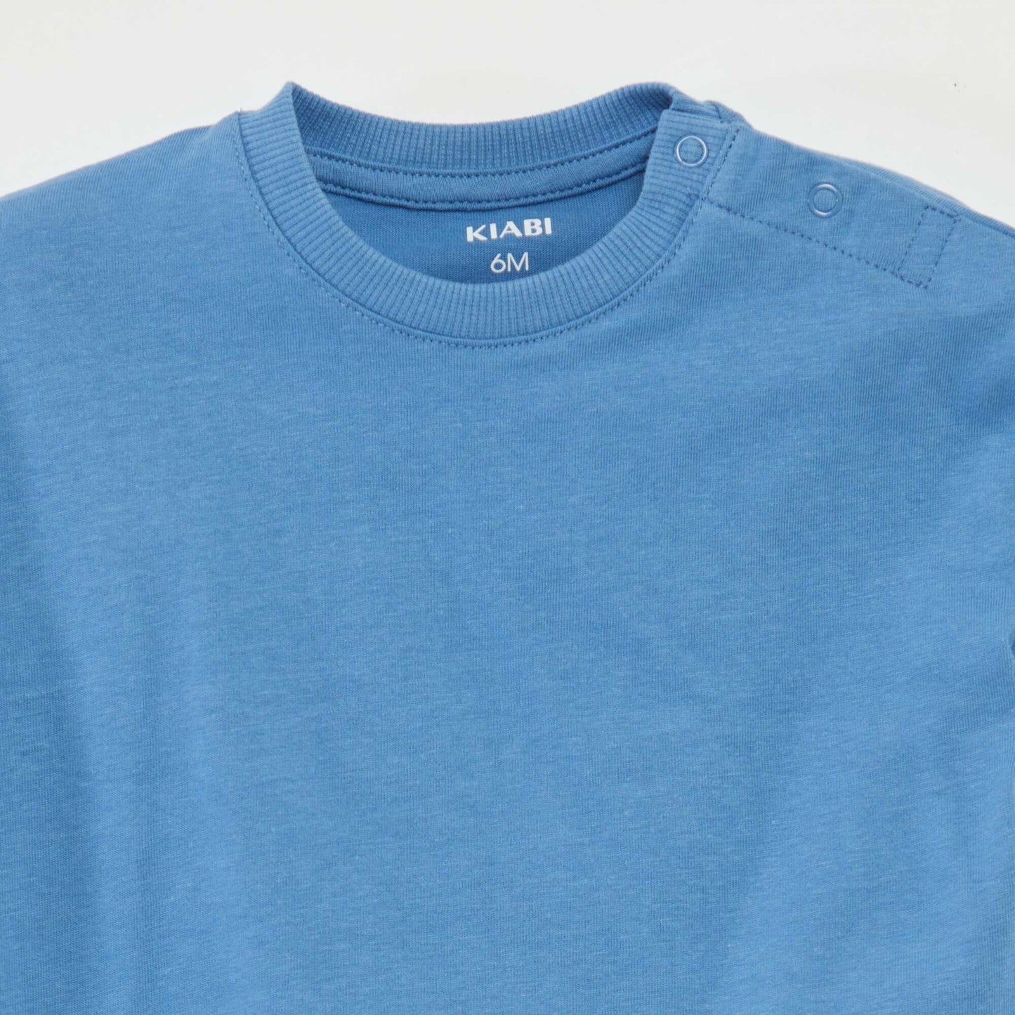 Lot de 2 t-shirts à manches courtes et col rond BLANC