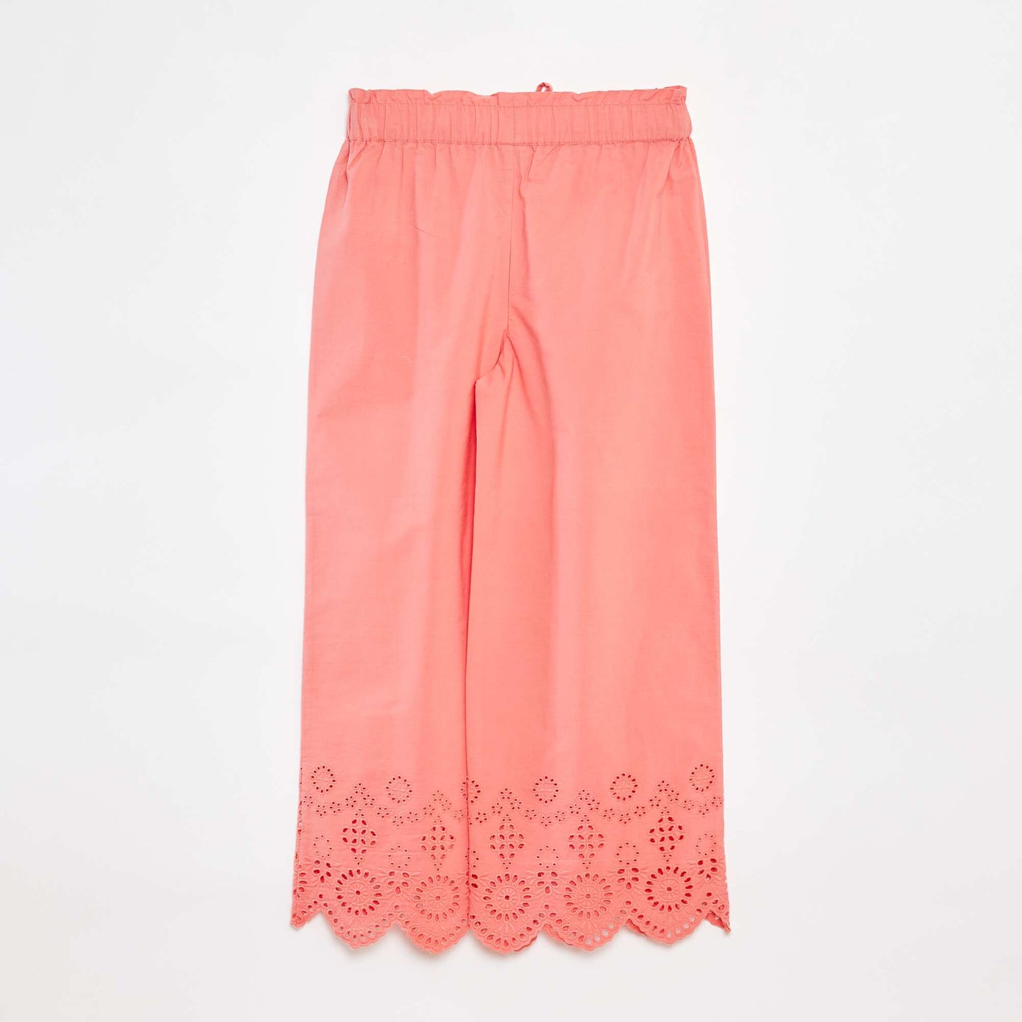 Pantalon large avec broderies anglaises ROSE