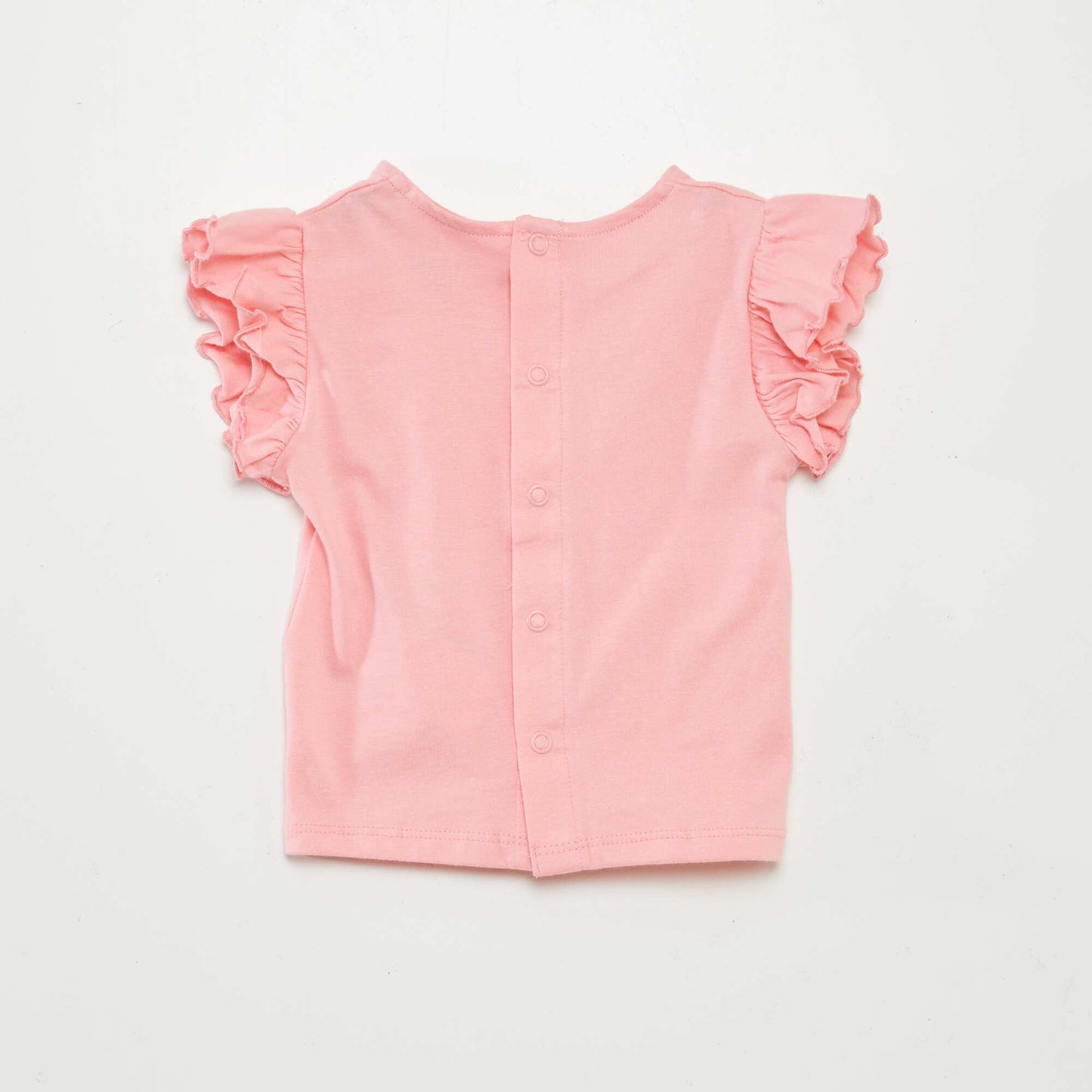 T-shirt à manches courtes volantées ROSE