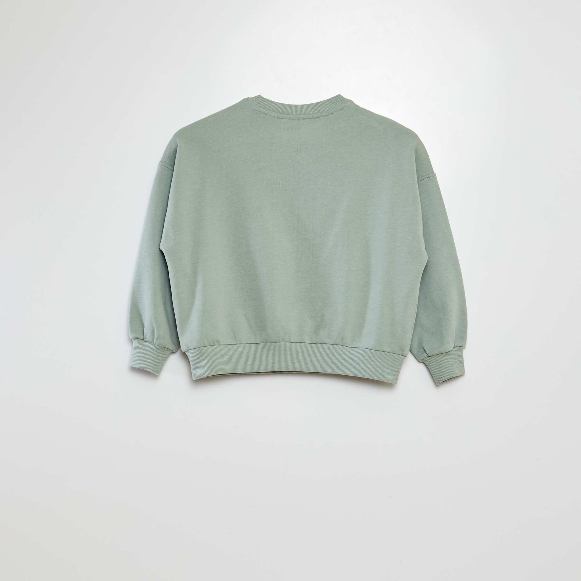 Sweat en molleton imprimé - Grafik Edition VERT