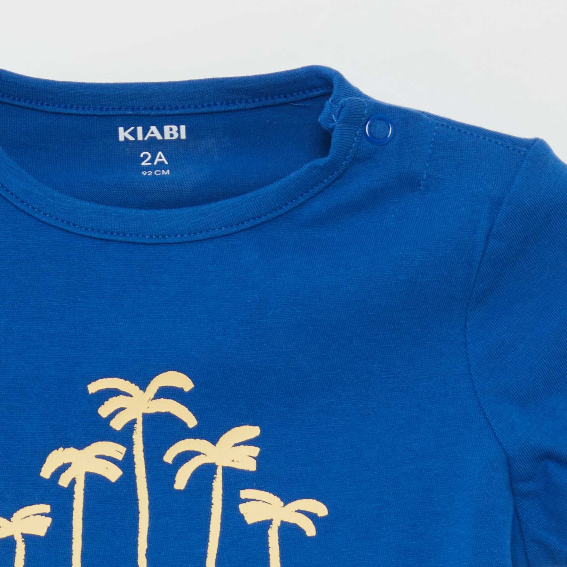 Pyjama court t-shirt + short - 2 pièces BLEU