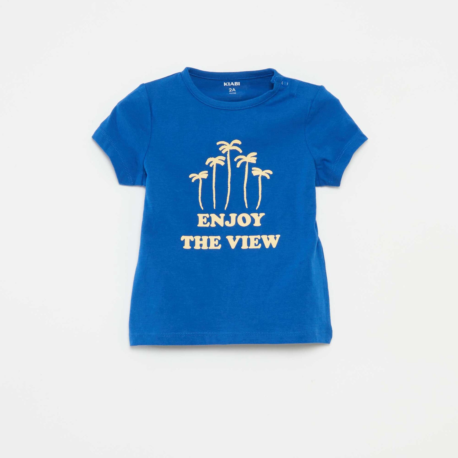 Pyjama court t-shirt + short - 2 pièces BLEU