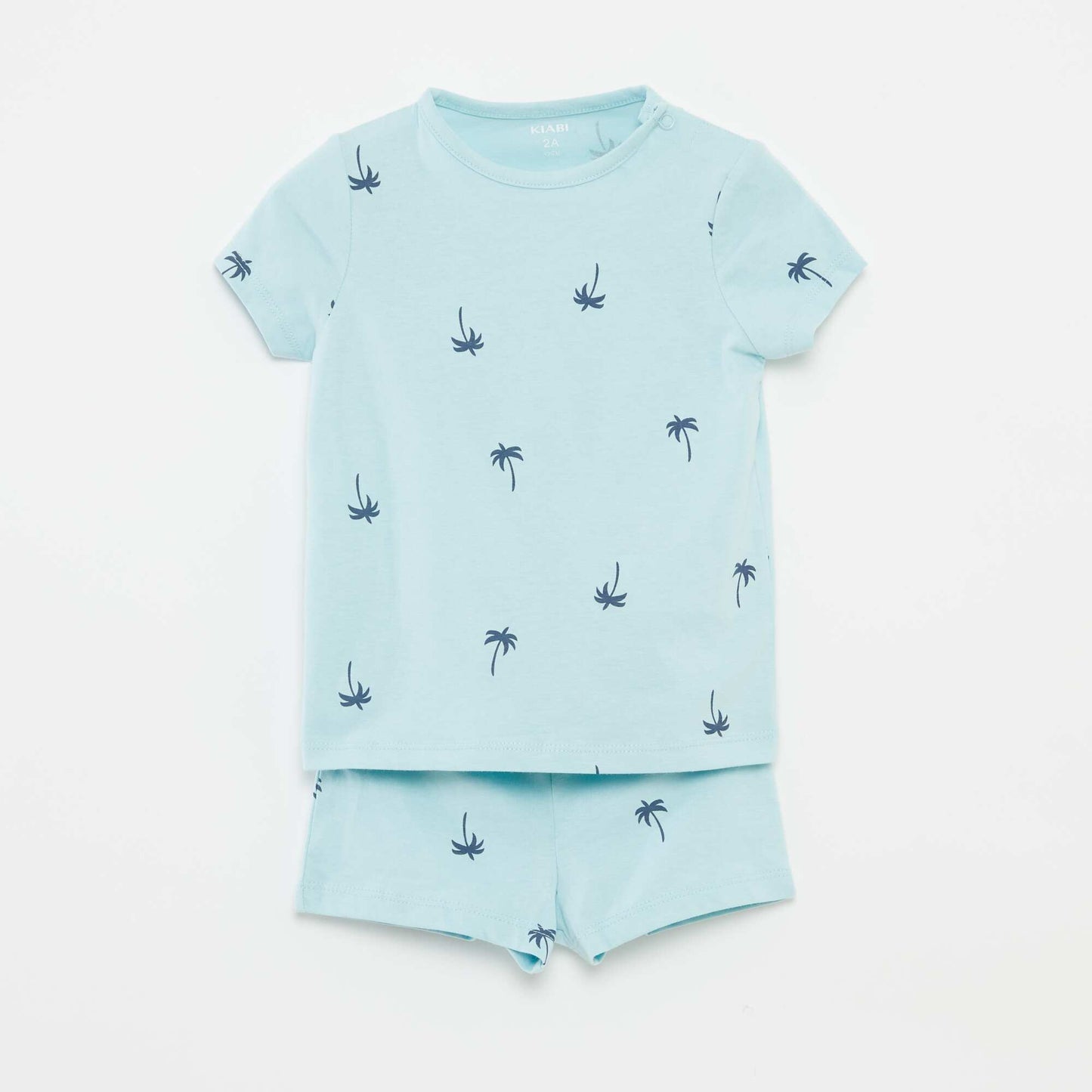 Pyjama court t-shirt + short - 2 pièces BLEU